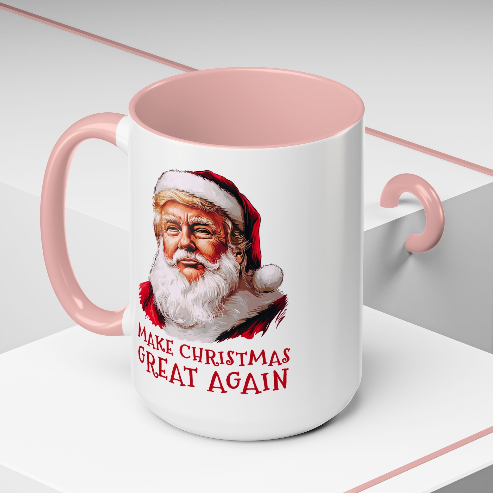 Make Christmas Great Again Mug | Accent Coffee Mug #Trump