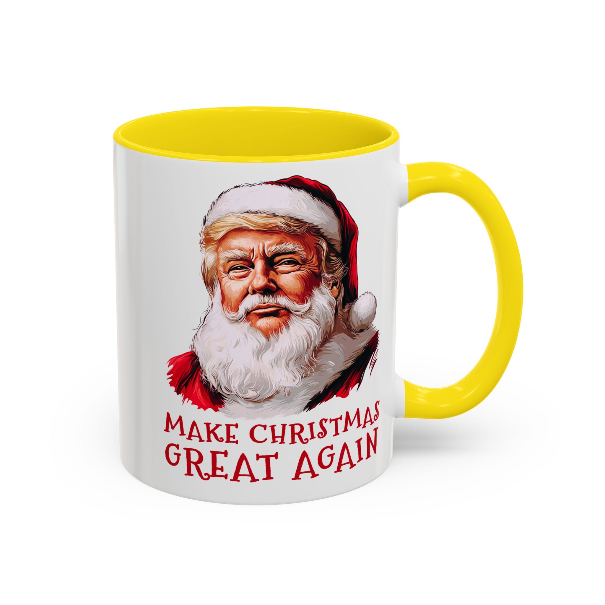 Make Christmas Great Again Mug | Accent Coffee Mug #Trump