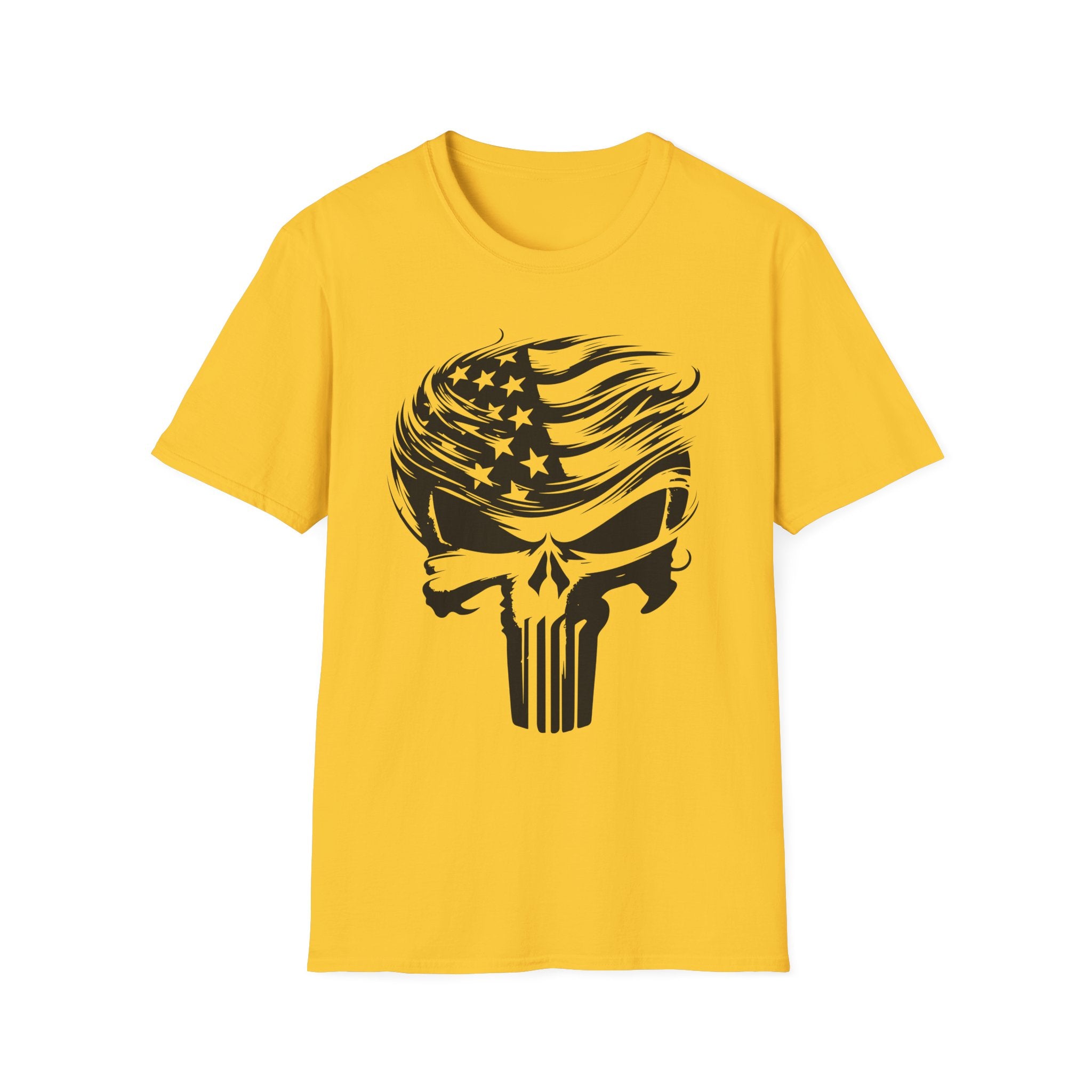 Punisher Patriotic Skull Graphic T-Shirt | Mens Womans  Softstyle Tee, Unique Gift, Casual Wear, Festival Apparel, Statement Shirt