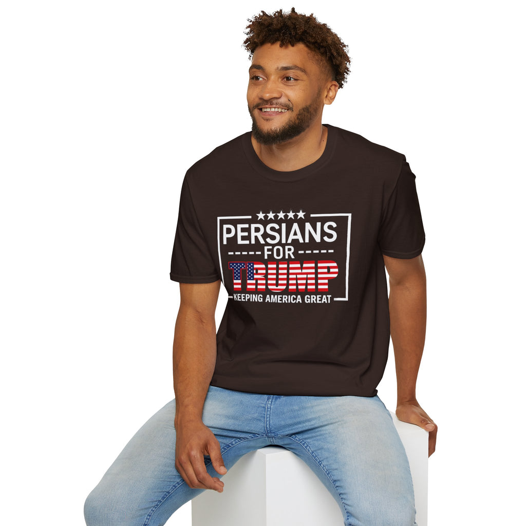 Persians for Trump T-Shirt — Patriotic American Flag Design #Iran #Persia #Trump