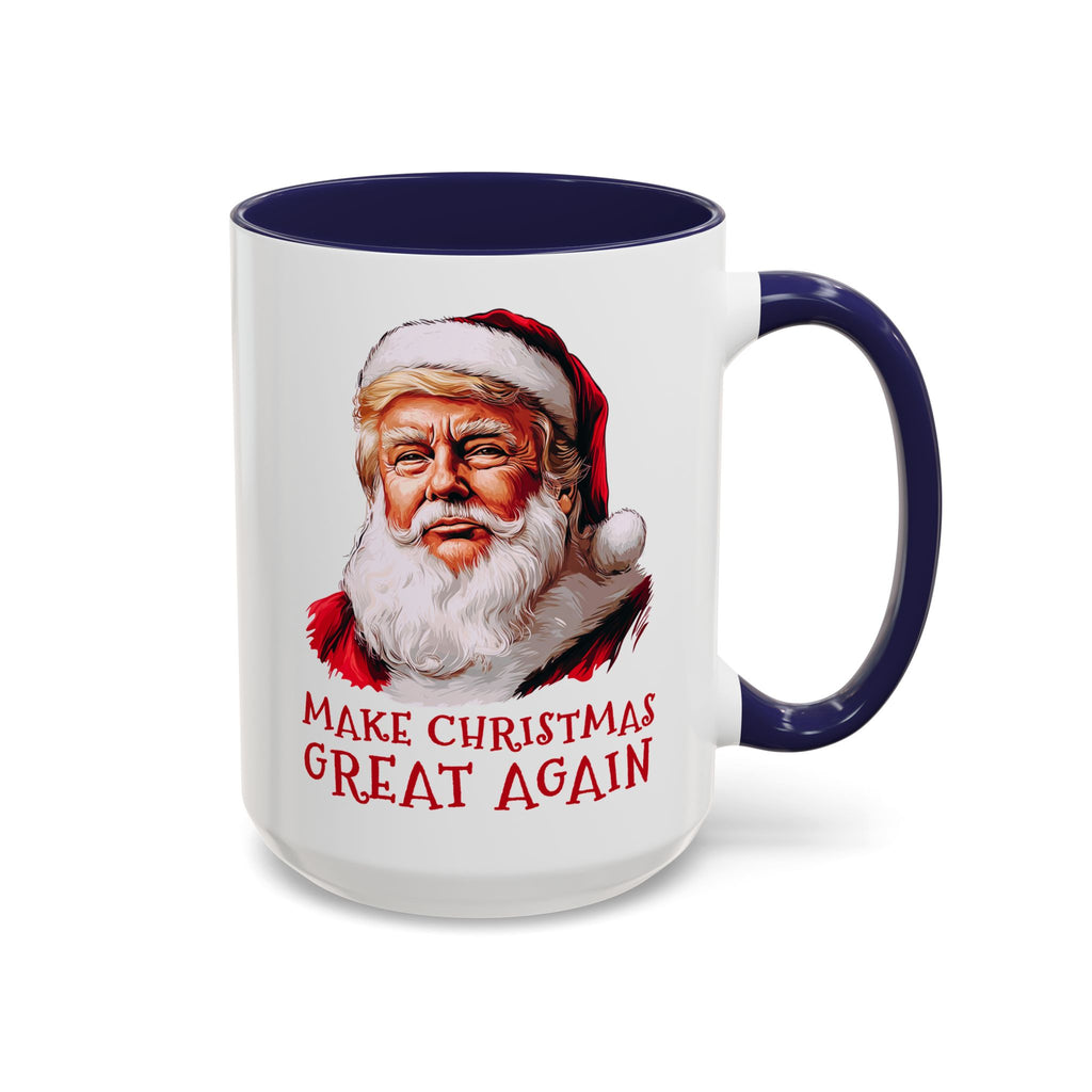 Make Christmas Great Again Mug | Accent Coffee Mug #Trump