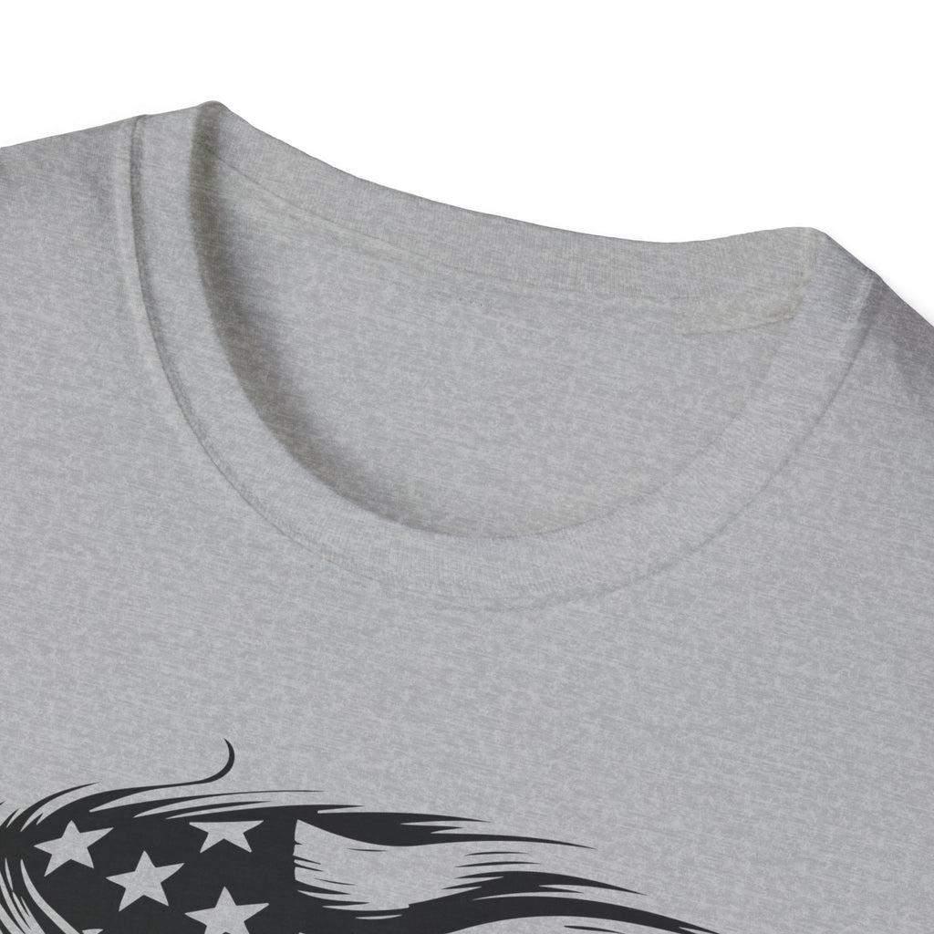 Punisher Patriotic Skull Graphic T-Shirt | Mens Womans  Softstyle Tee, Unique Gift, Casual Wear, Festival Apparel, Statement Shirt