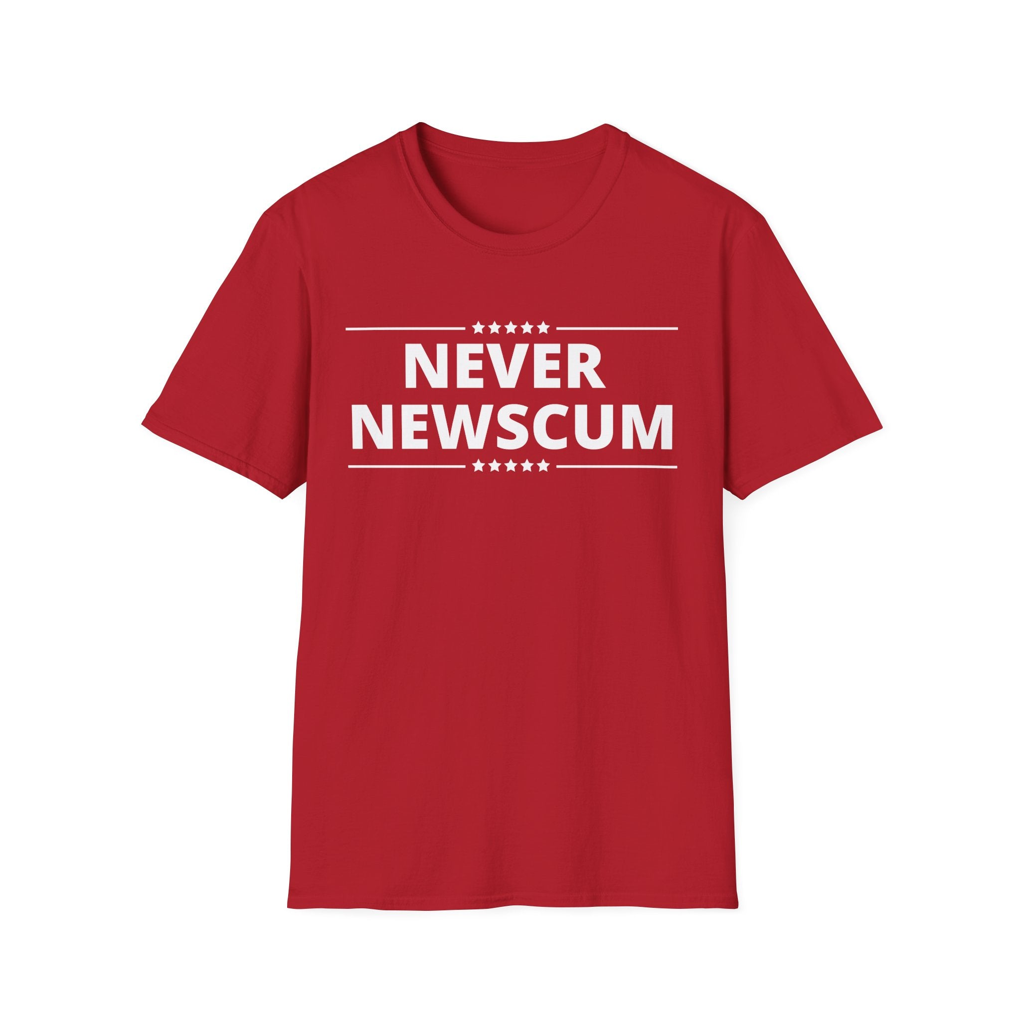 Never Newscum T-Shirt — Bold Political Statement Tee