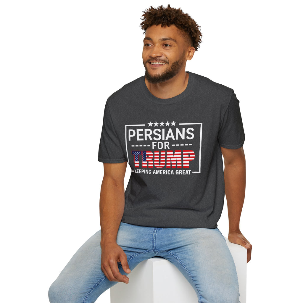 Persians for Trump T-Shirt — Patriotic American Flag Design #Iran #Persia #Trump