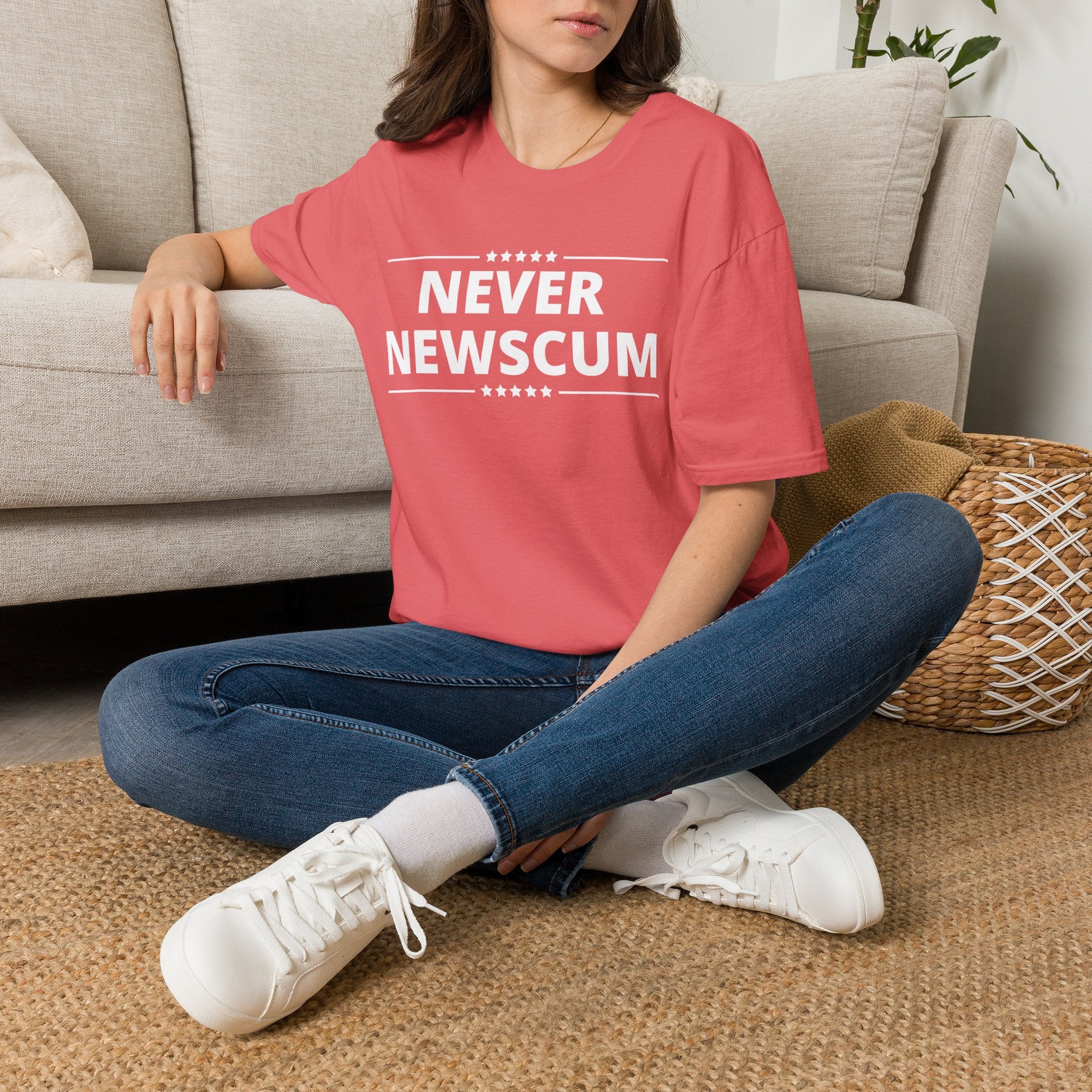 Never Newscum T-Shirt — Bold Political Statement Tee
