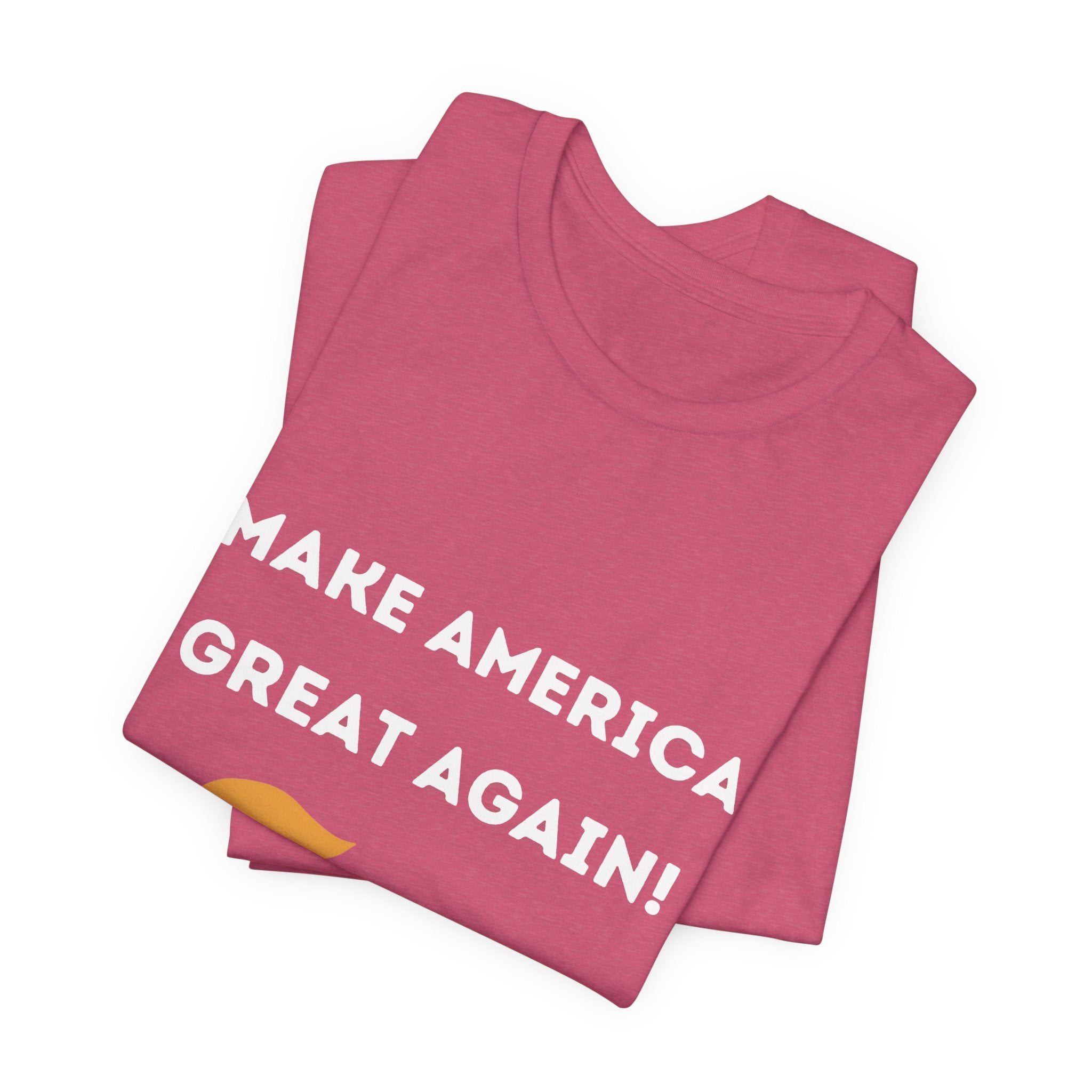 Make America Great Again #TrumpWon Mens Womans Jersey Short Sleeve Tee, Election Tee, Political Shirt, Patriotic Apparel, American Flag Clothing
