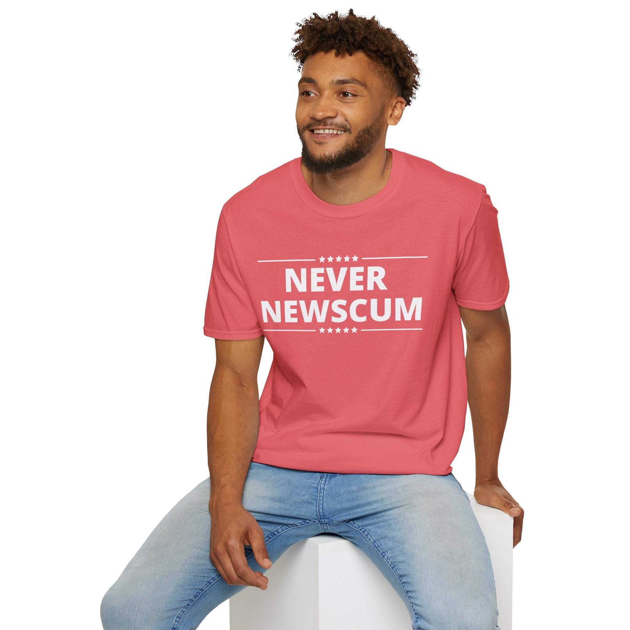 Never Newscum T-Shirt — Bold Political Statement Tee
