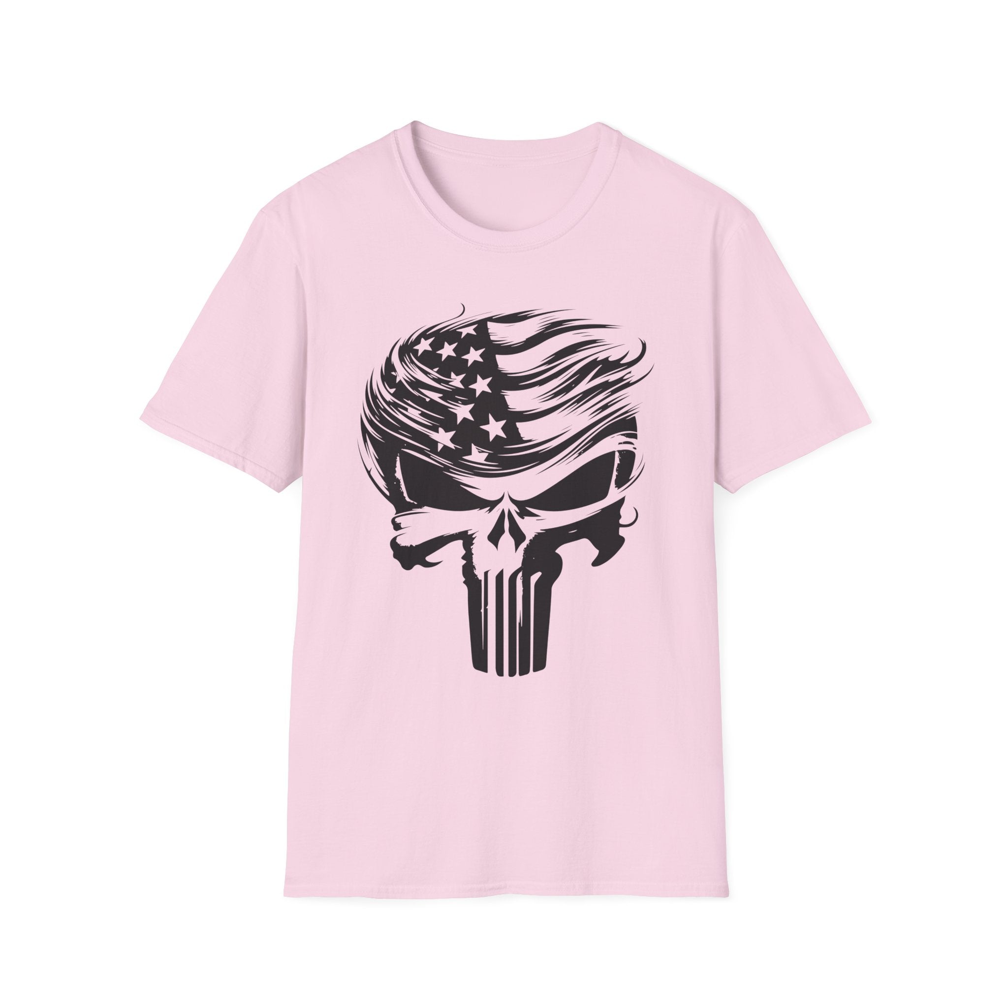 Punisher Patriotic Skull Graphic T-Shirt | Mens Womans  Softstyle Tee, Unique Gift, Casual Wear, Festival Apparel, Statement Shirt