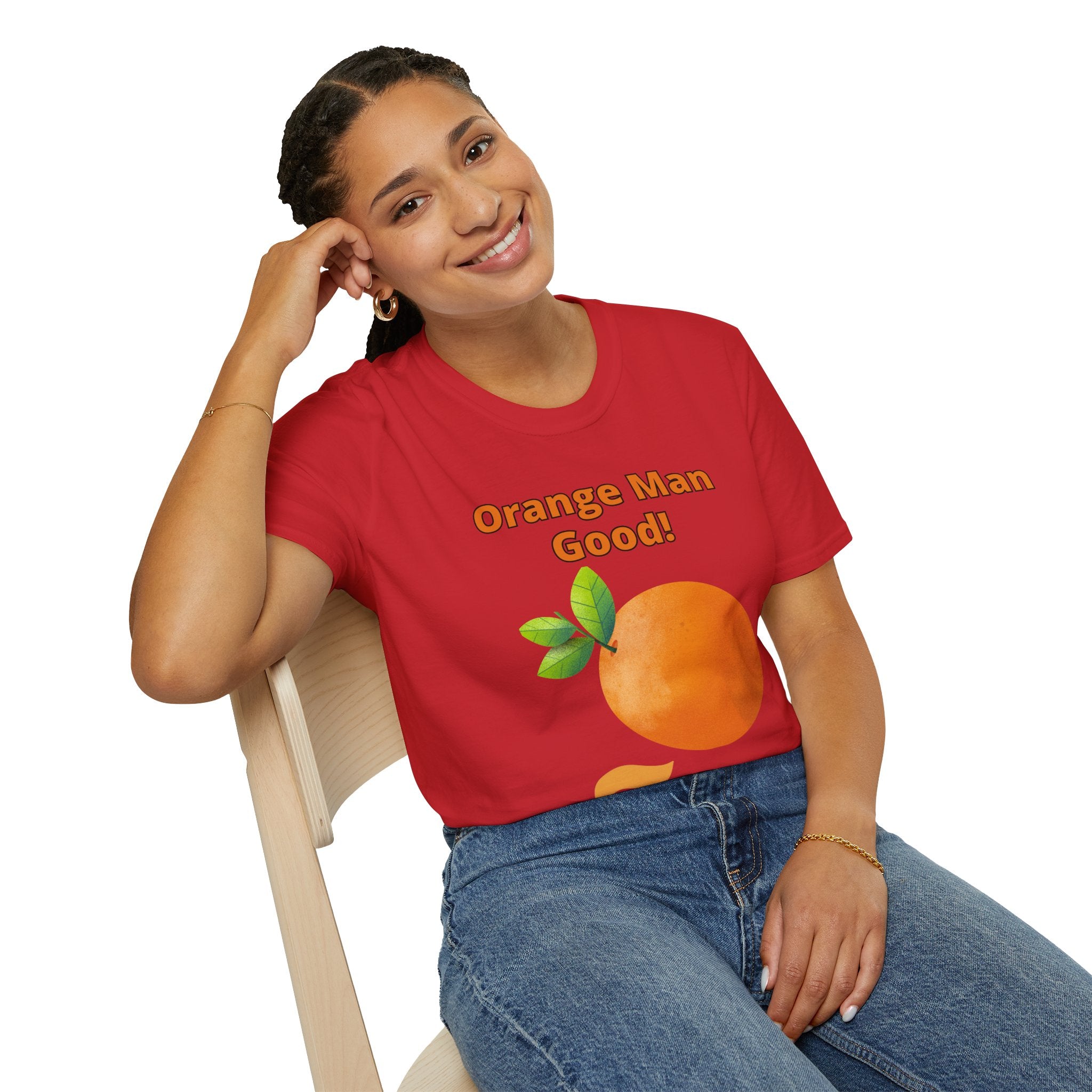 Orange Man Good Softstyle T-Shirt, Trump 2020 Tee, Unisex Shirt, Mens Womens DJT Gift, #TrumpWon