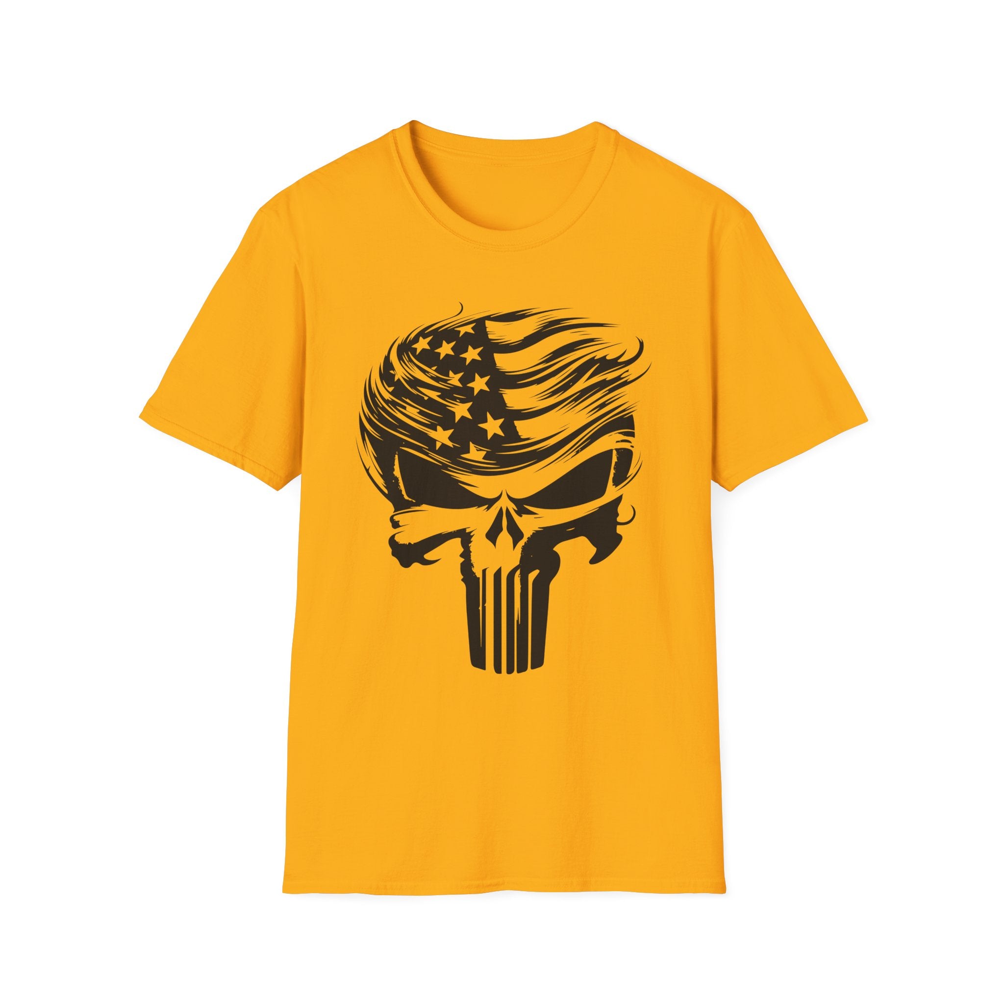 Punisher Patriotic Skull Graphic T-Shirt | Mens Womans  Softstyle Tee, Unique Gift, Casual Wear, Festival Apparel, Statement Shirt