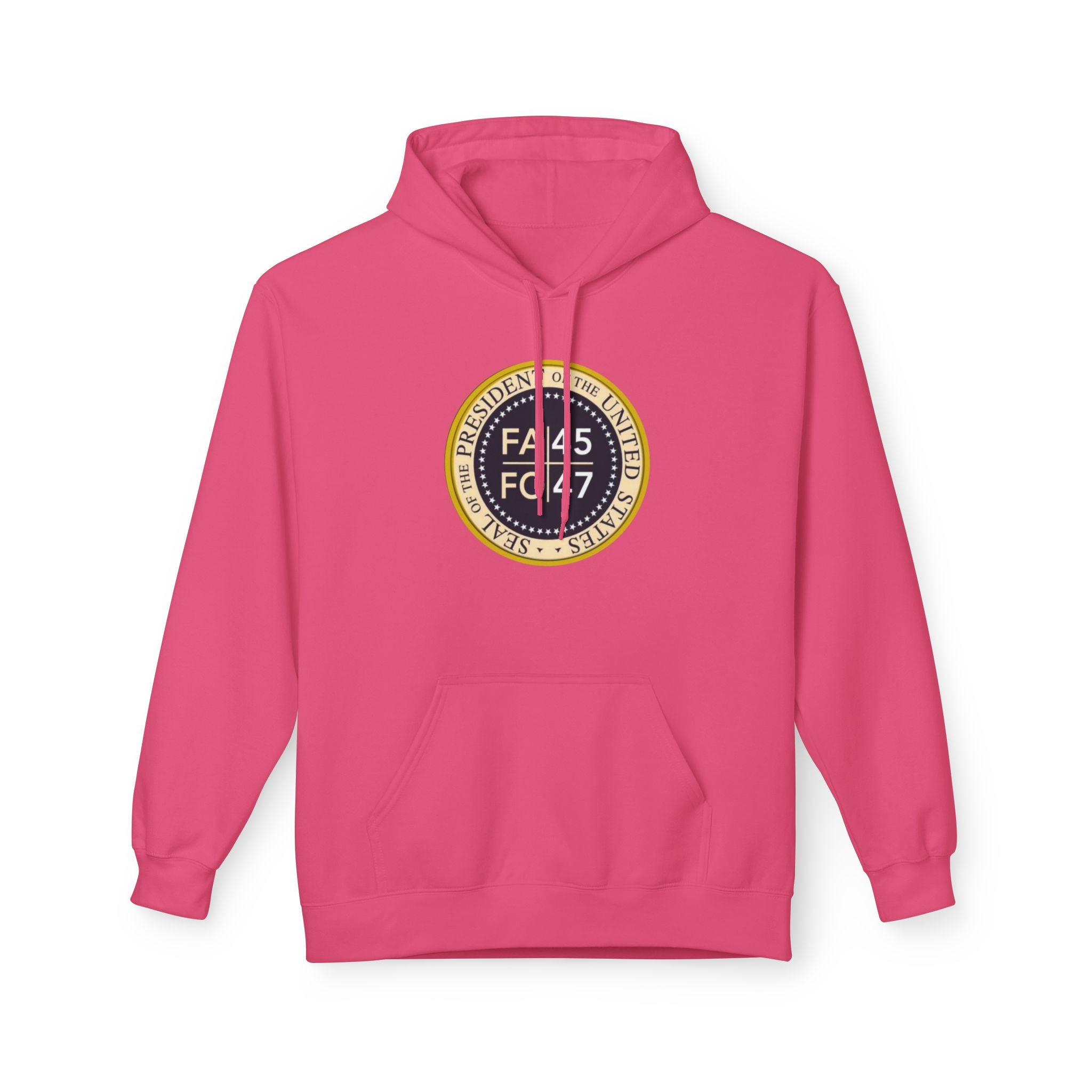FA45 FO47 Trump Seal Hoodie | Political Satire Presidential Seal