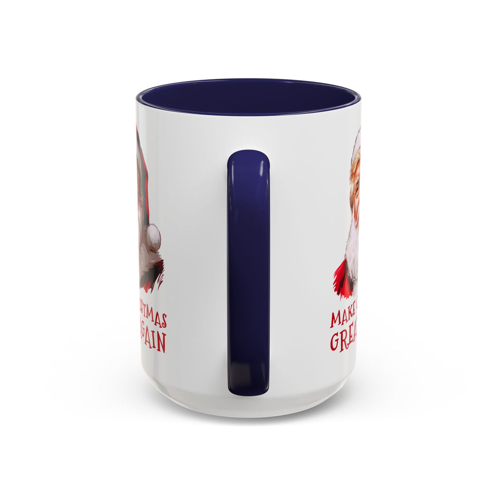 Make Christmas Great Again Mug | Accent Coffee Mug #Trump
