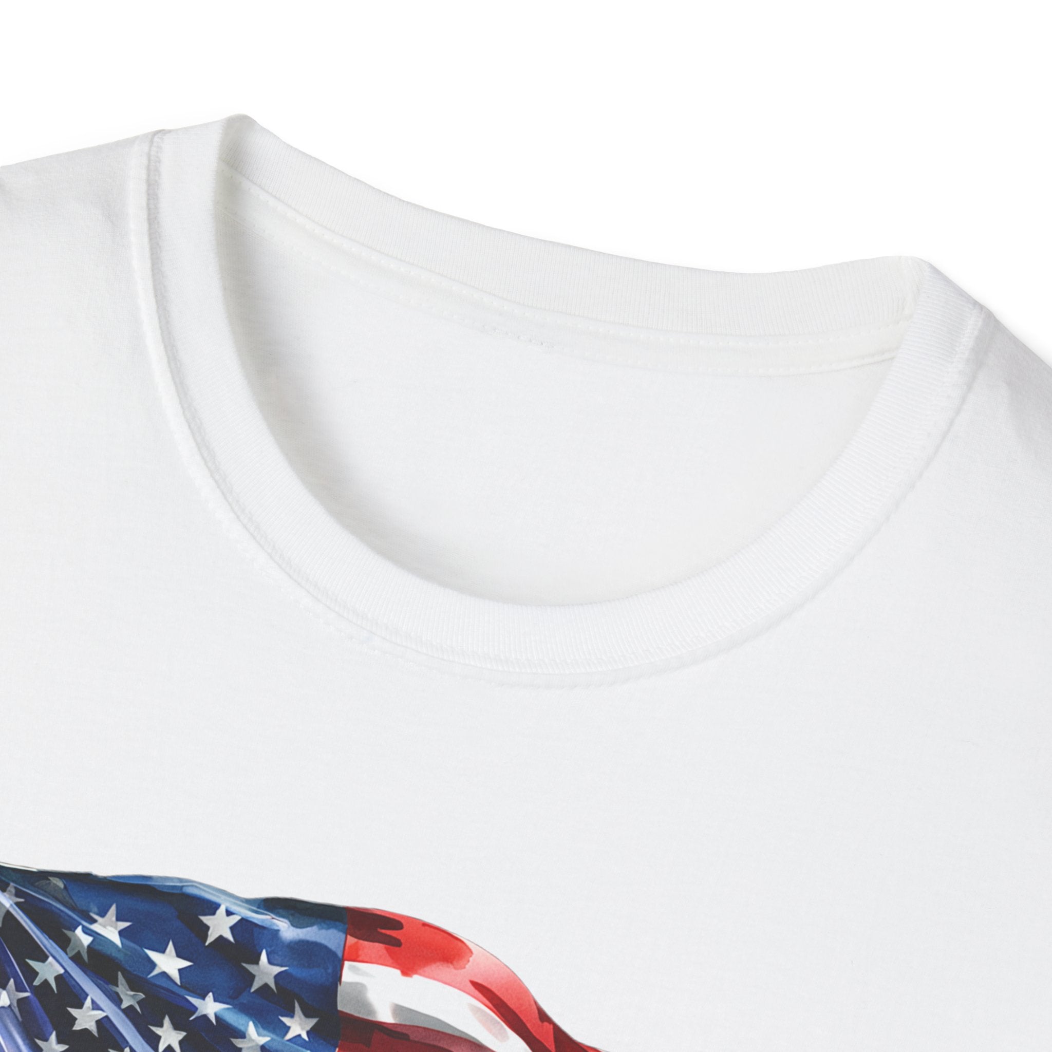Patriotic Mens Womans Trump 2028 Softstyle T-Shirt | Support Democracy, Election 2028, American Pride, Political Apparel, Fun Gifts