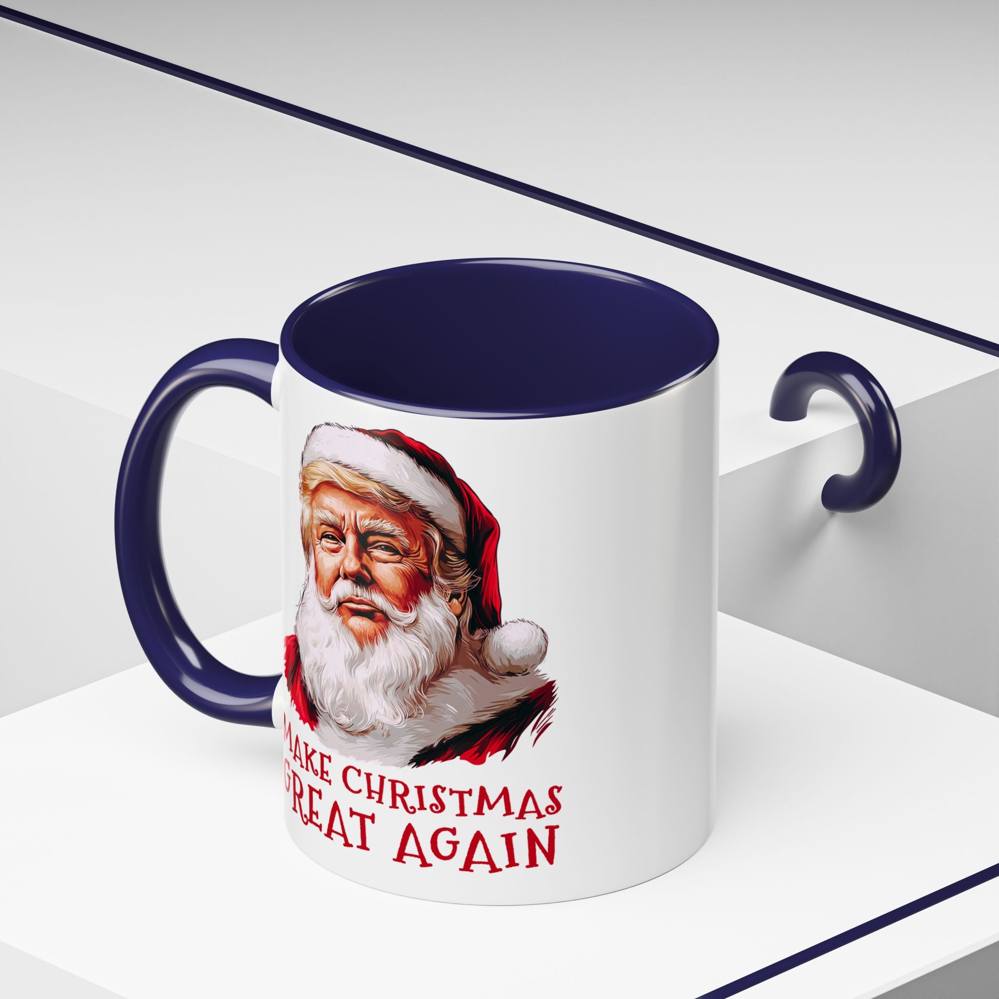Make Christmas Great Again Mug | Accent Coffee Mug #Trump