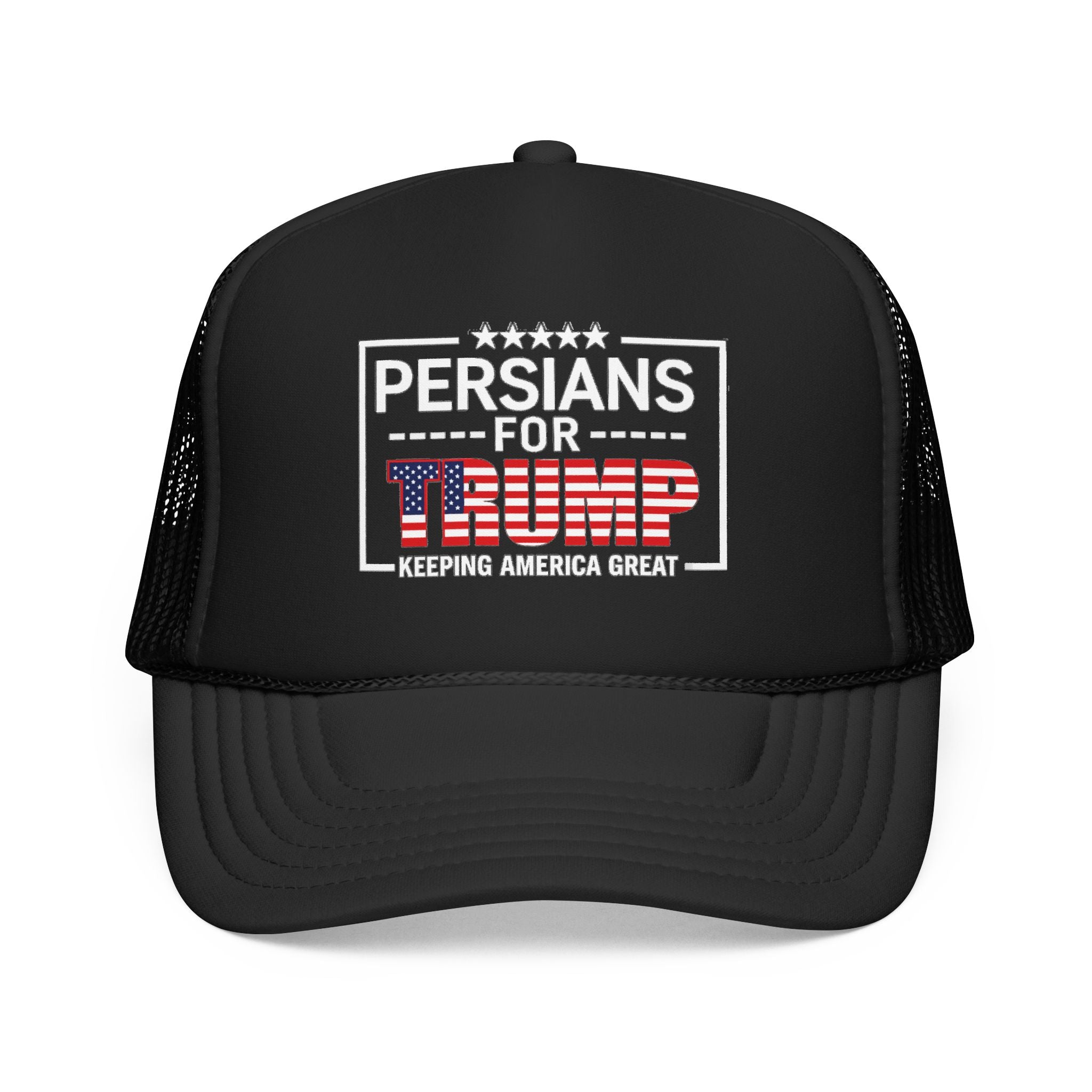 Trucker Hat — Persians for Trump "Keeping America Great" Mesh Cap #Iran #Persia #Trump
