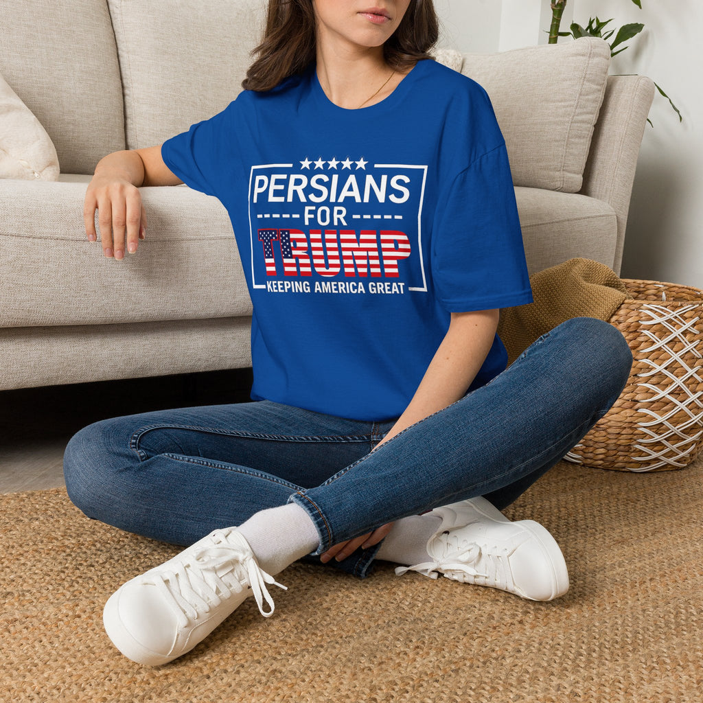 Persians for Trump T-Shirt — Patriotic American Flag Design #Iran #Persia #Trump