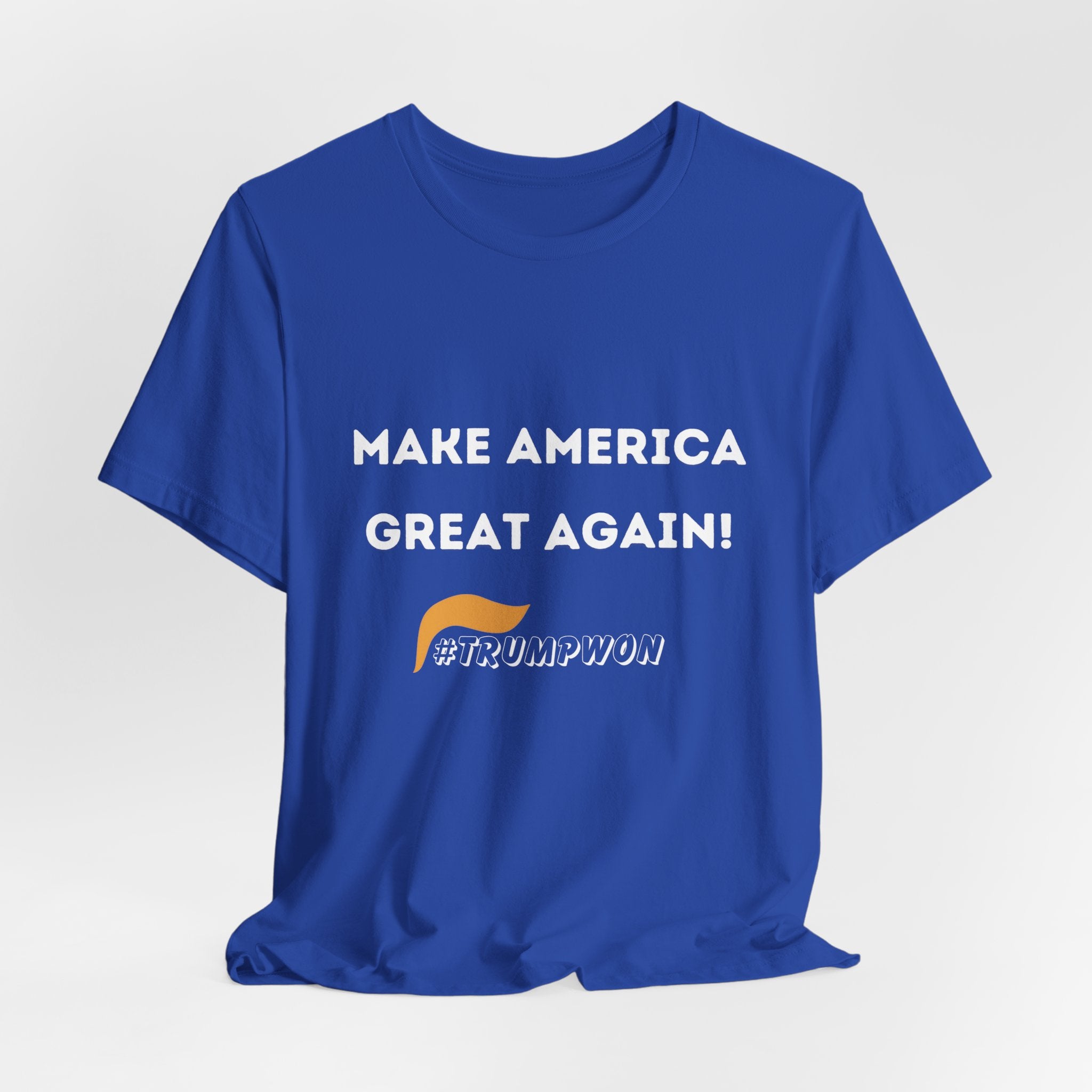 Make America Great Again #TrumpWon Unisex Jersey Short Sleeve Tee, Election Tee, Political Shirt, Patriotic Apparel, American Flag Clothing