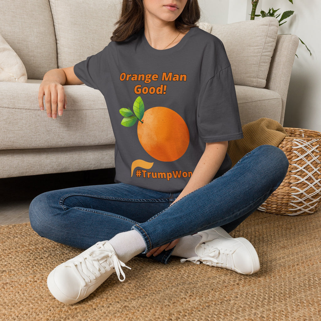 Orange Man Good Softstyle T-Shirt, Trump 2020 Tee, Unisex Shirt, Mens Womens DJT Gift, #TrumpWon