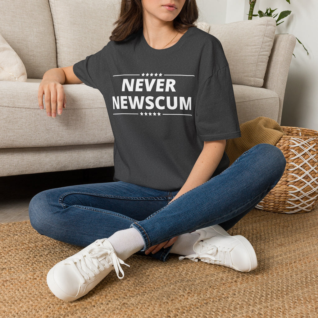 Never Newscum T-Shirt — Bold Political Statement Tee