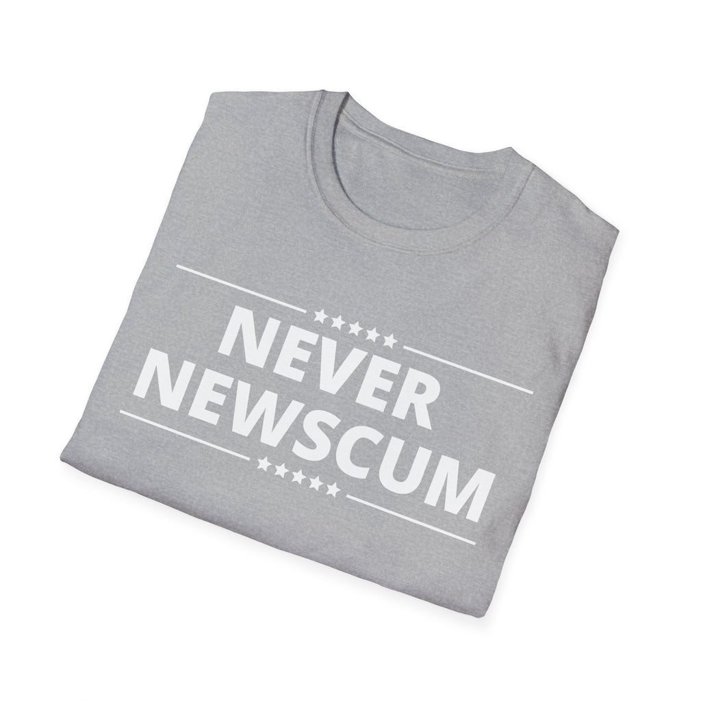Never Newscum T-Shirt — Bold Political Statement Tee
