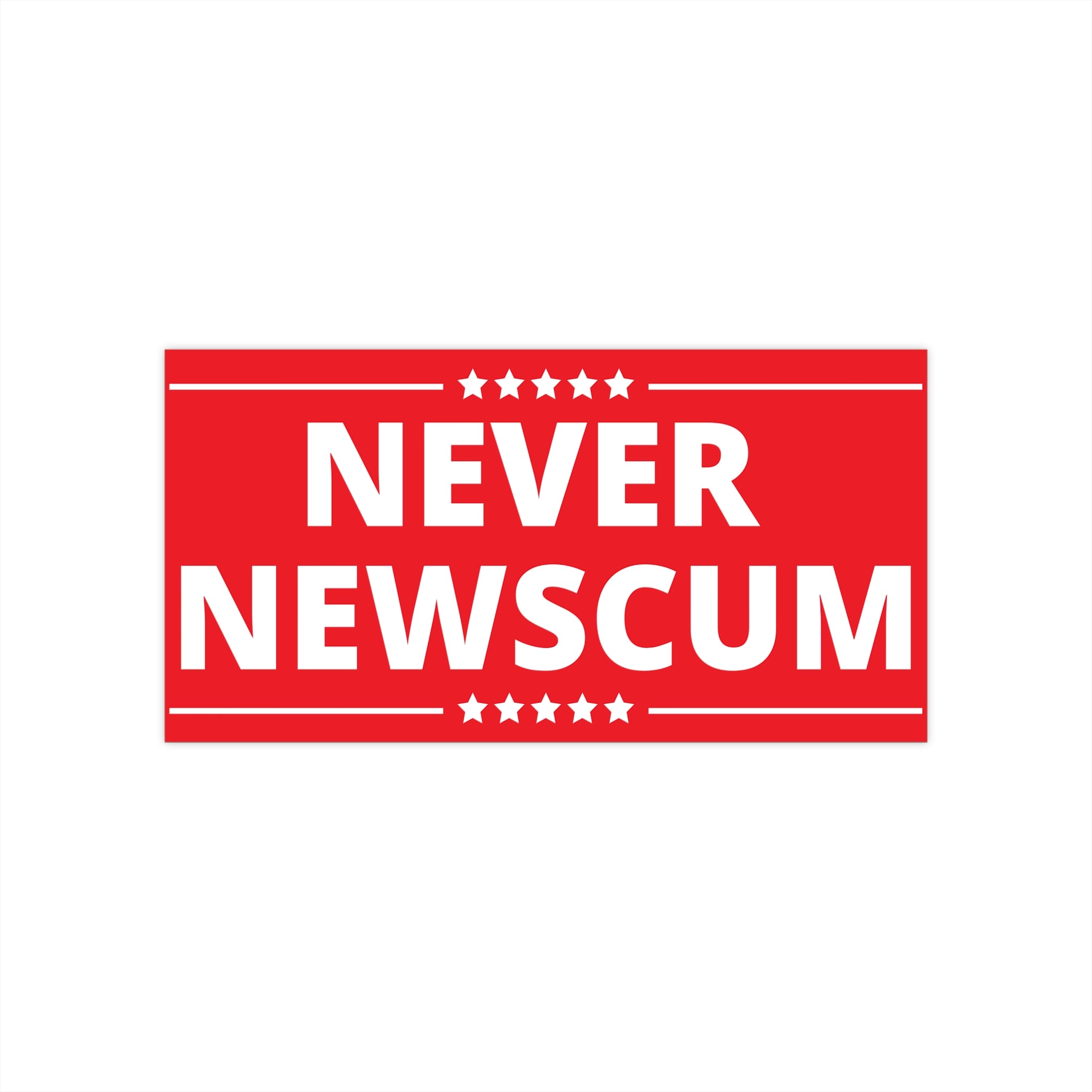 Never NewScum Bold Political Bumper Stickers | Unique Car Decals | Never Newscum | Car Accessories | Gift for Activists