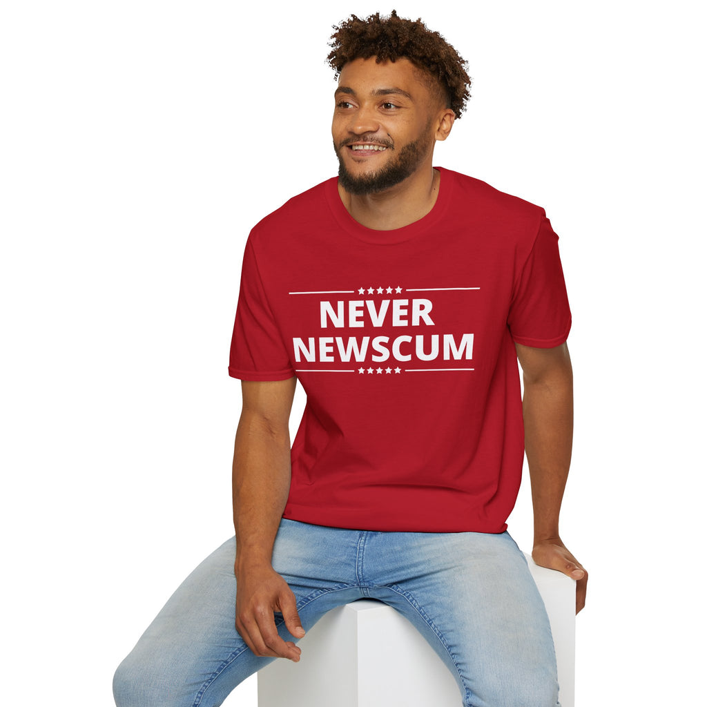 Never Newscum T-Shirt — Bold Political Statement Tee