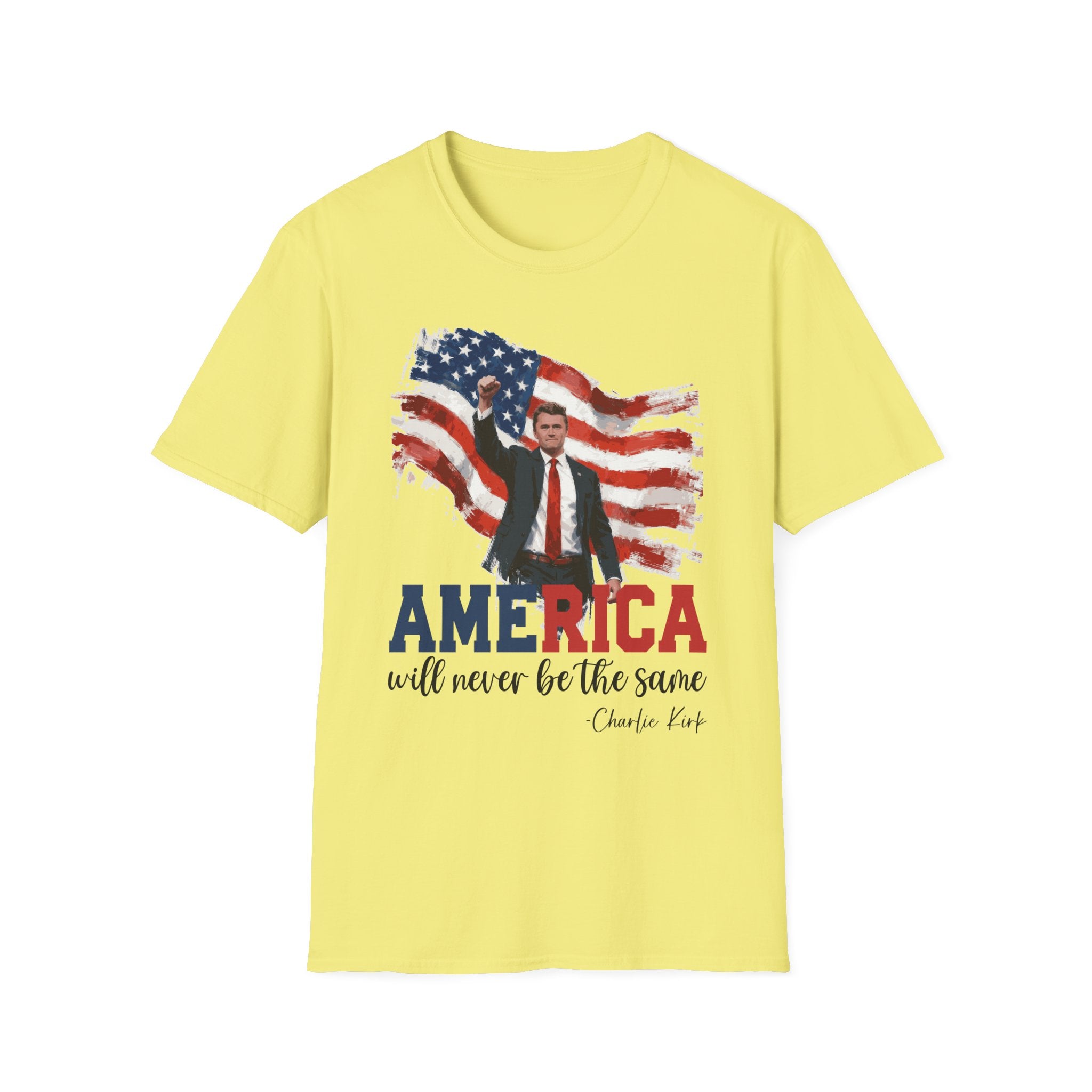 Charlie Kirk Patriotic T-Shirt - America Quote Tee, Fourth of July Shirt Independence Day Gift, Election Day Apparel, Mens Womans Boys Girls