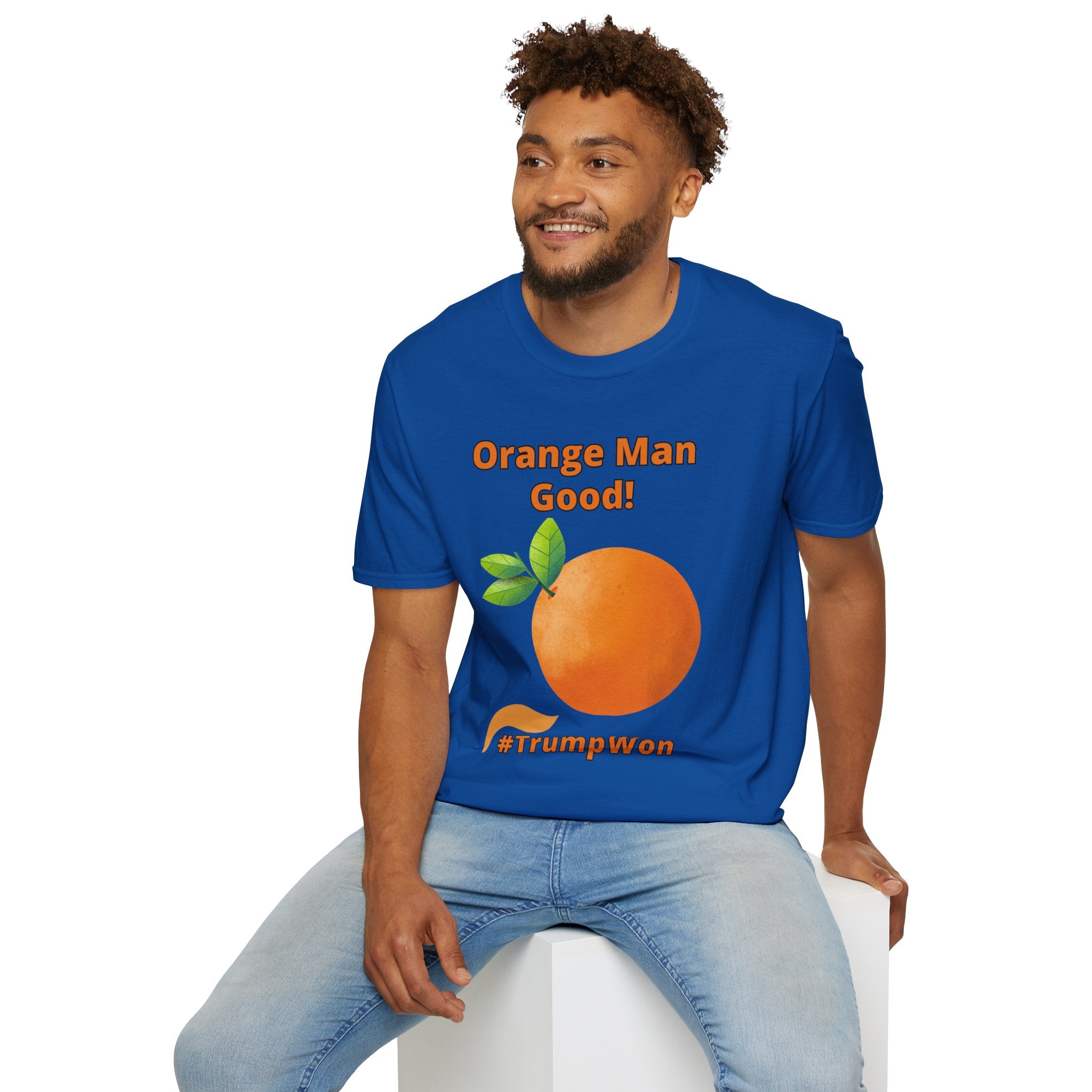 Orange Man Good Softstyle T-Shirt, Trump 2020 Tee, Unisex Shirt, Mens Womens DJT Gift, #TrumpWon