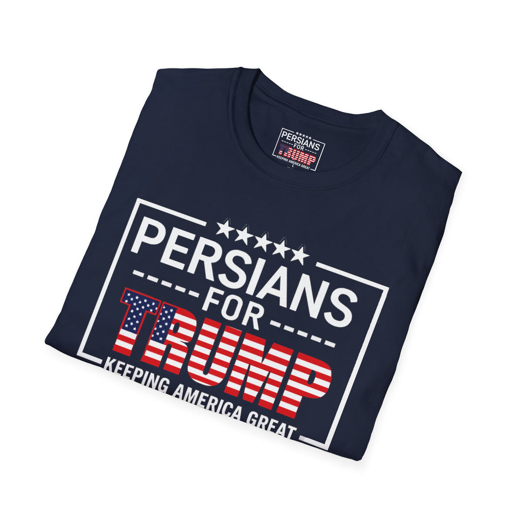 Persians for Trump T-Shirt — Patriotic American Flag Design #Iran #Persia #Trump