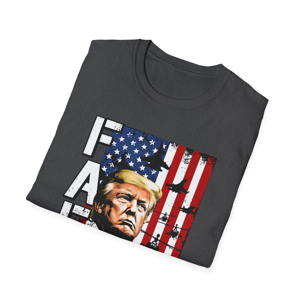 Trump Flag FAFO Graphic T-Shirt — MAGA Patriotic Portrait Tee