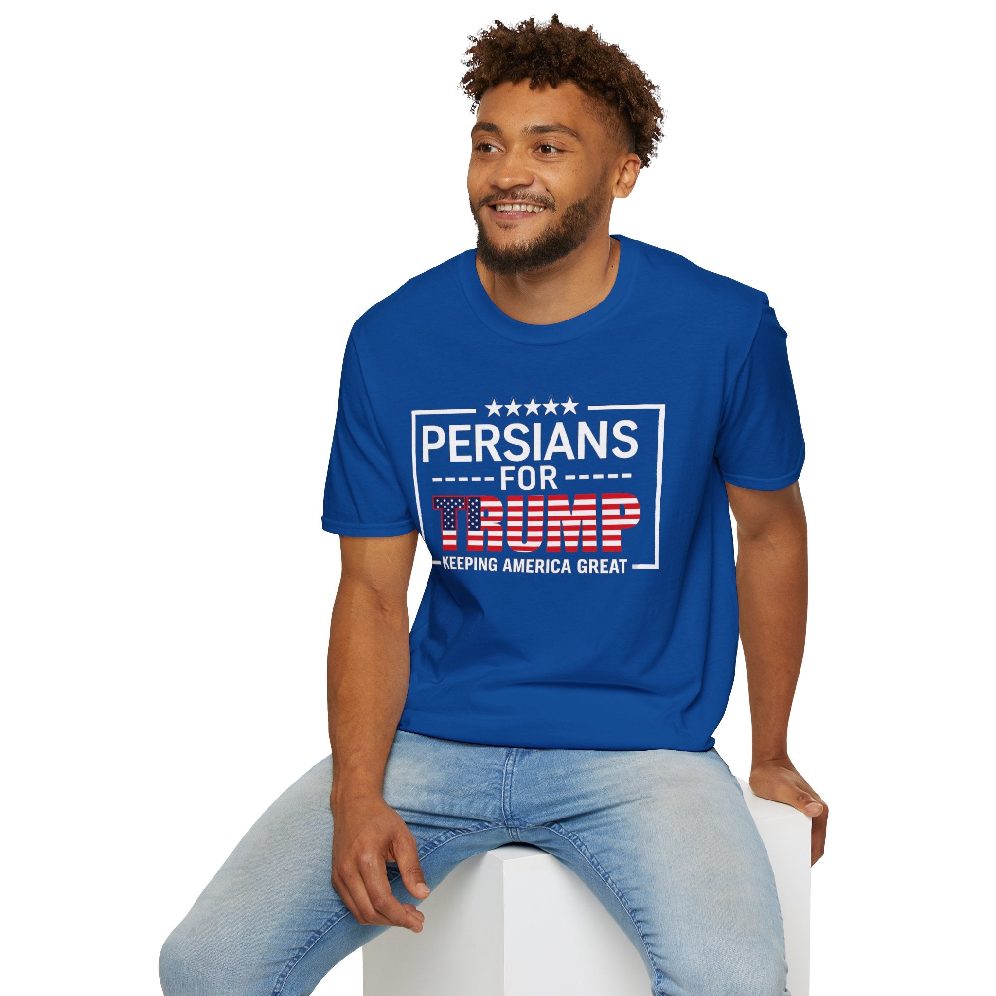 Persians for Trump T-Shirt — Patriotic American Flag Design #Iran #Persia #Trump