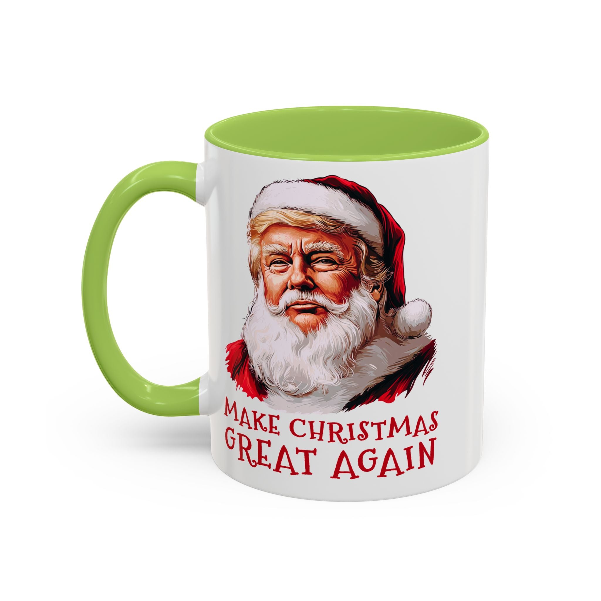 Make Christmas Great Again Mug | Accent Coffee Mug #Trump
