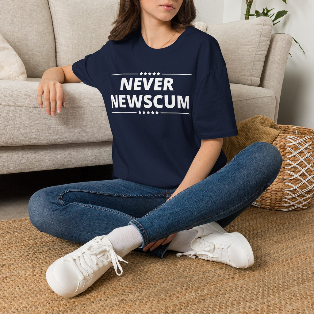 Never Newscum T-Shirt — Bold Political Statement Tee