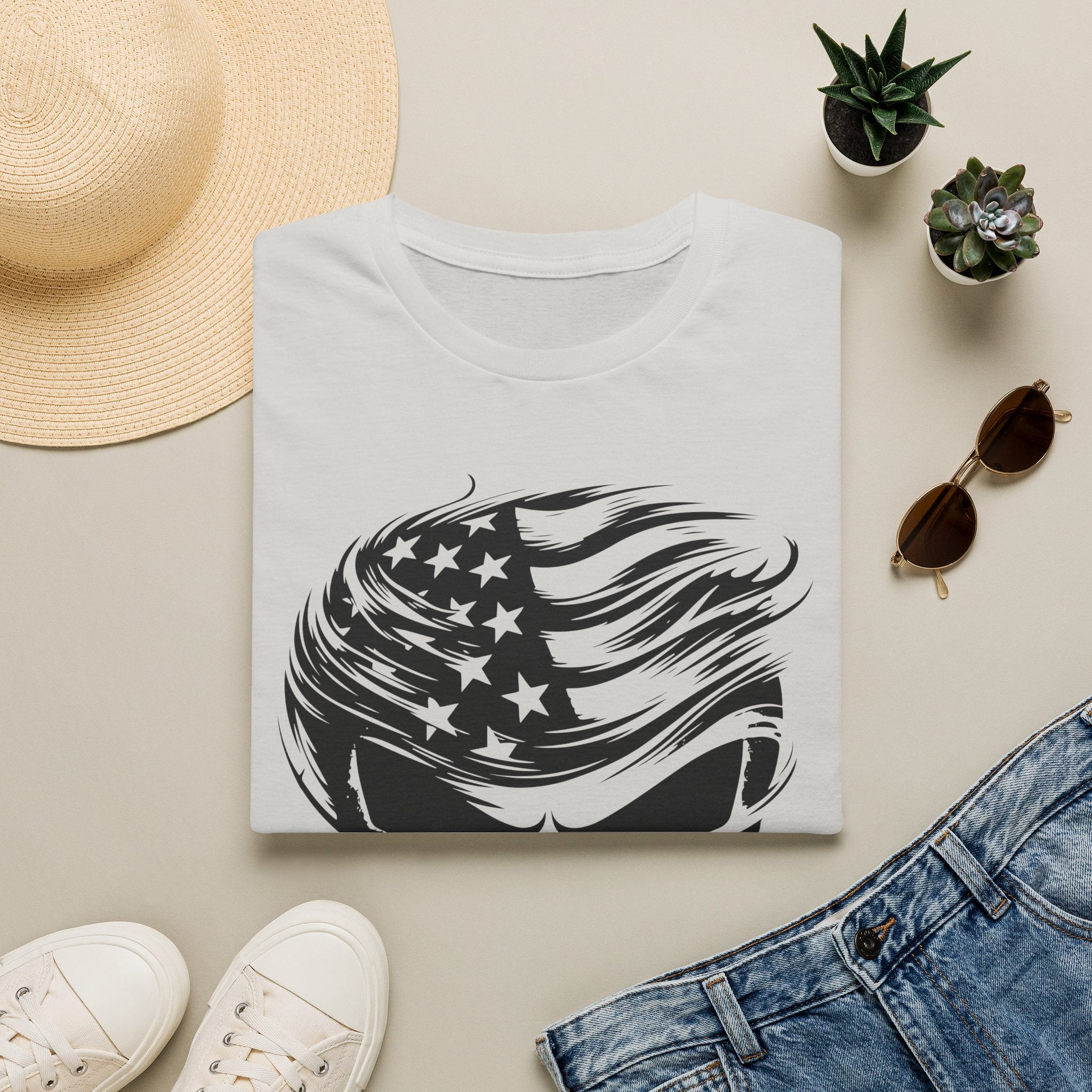 Punisher Patriotic Skull Graphic T-Shirt | Mens Womans  Softstyle Tee, Unique Gift, Casual Wear, Festival Apparel, Statement Shirt