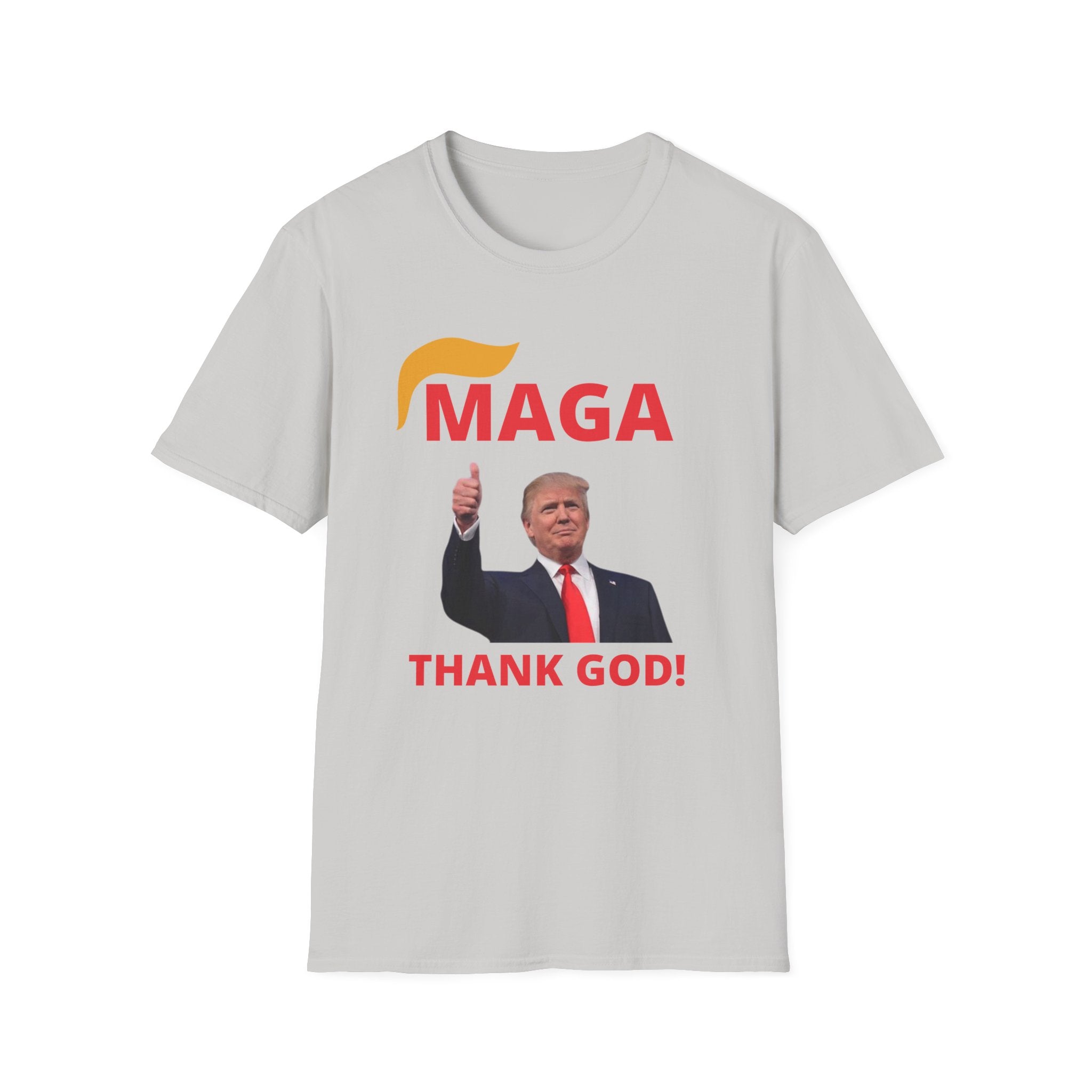 MAGA Thumbs-Up T-Shirt — "THANK GOD!" Political Statement Tee