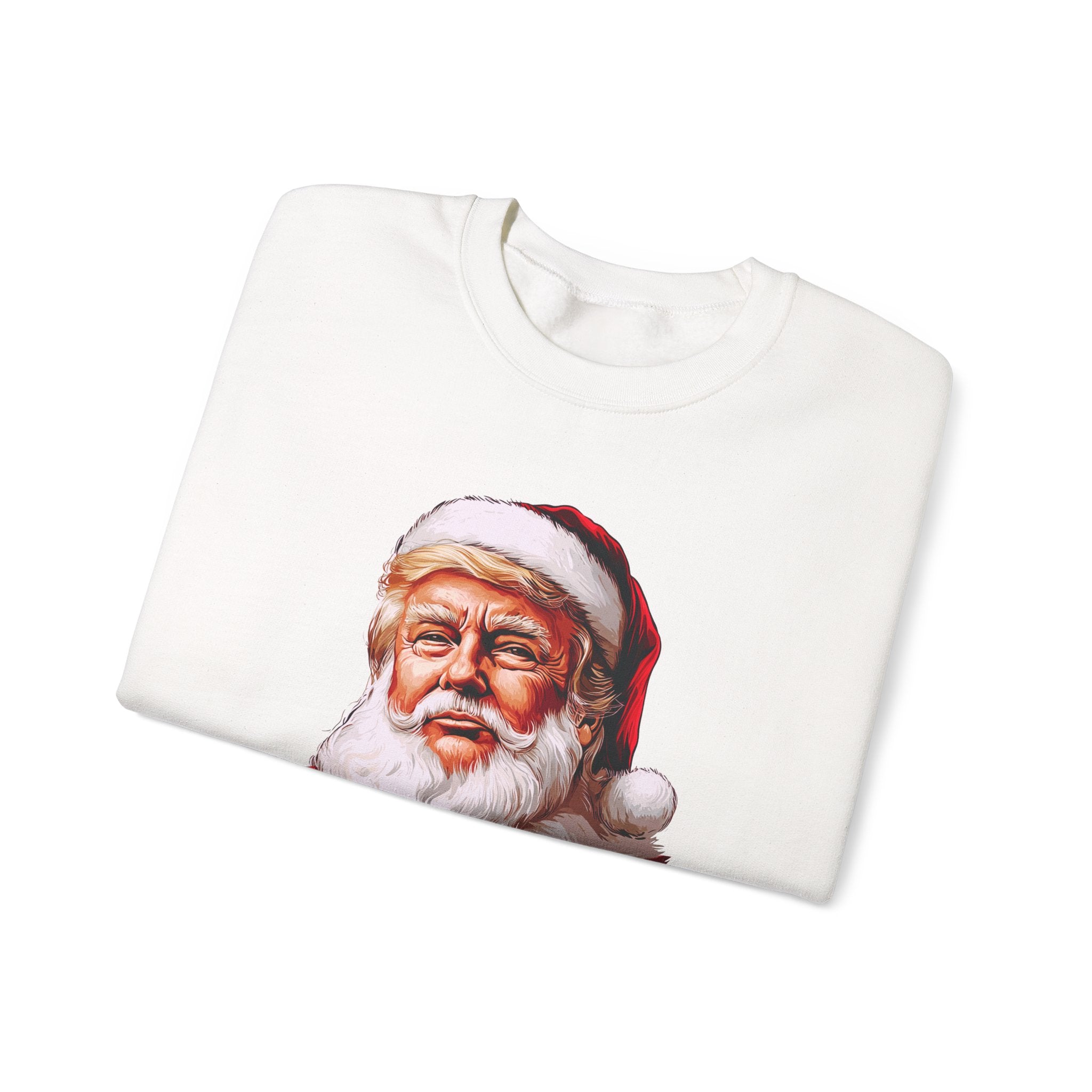 Trump Santa Face Illustration Make Christmas Great Again Sweatshirt
