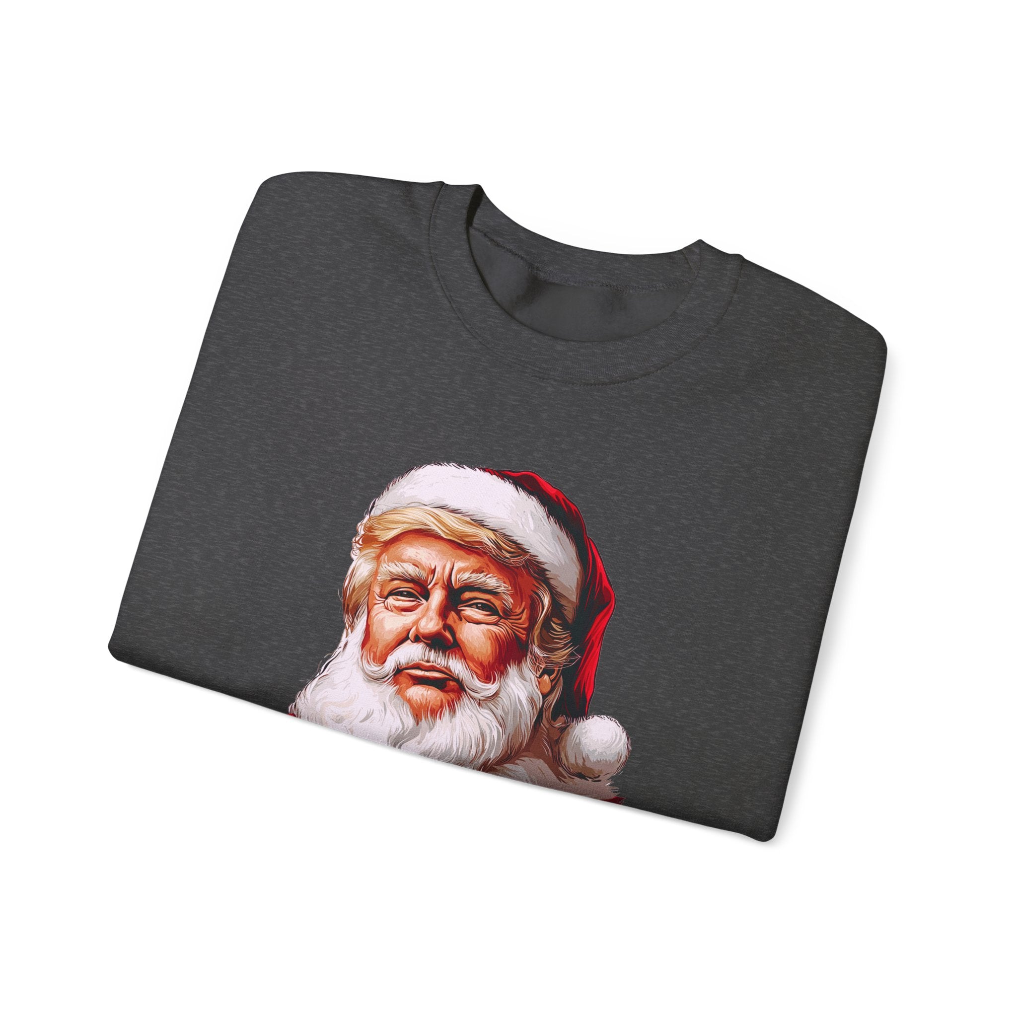 Trump Santa Face Illustration Make Christmas Great Again Sweatshirt