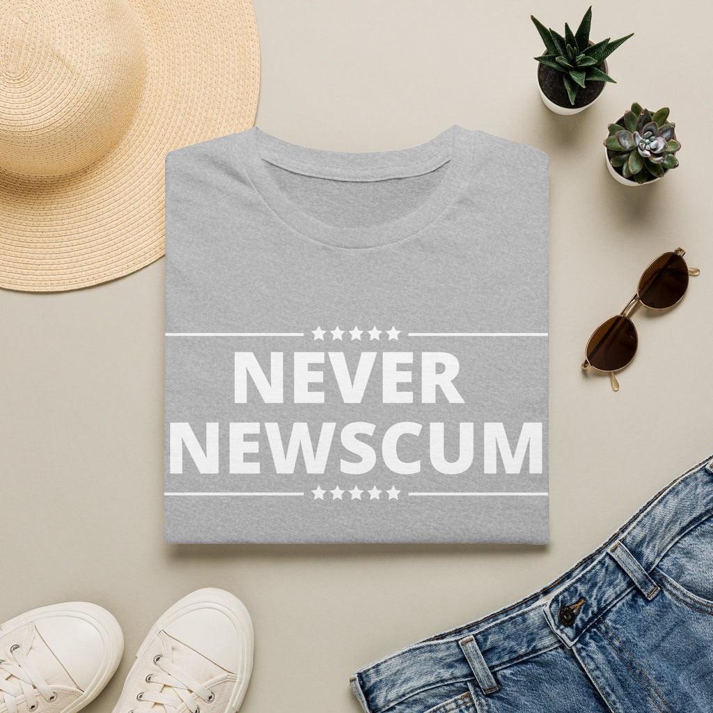 Never Newscum T-Shirt — Bold Political Statement Tee
