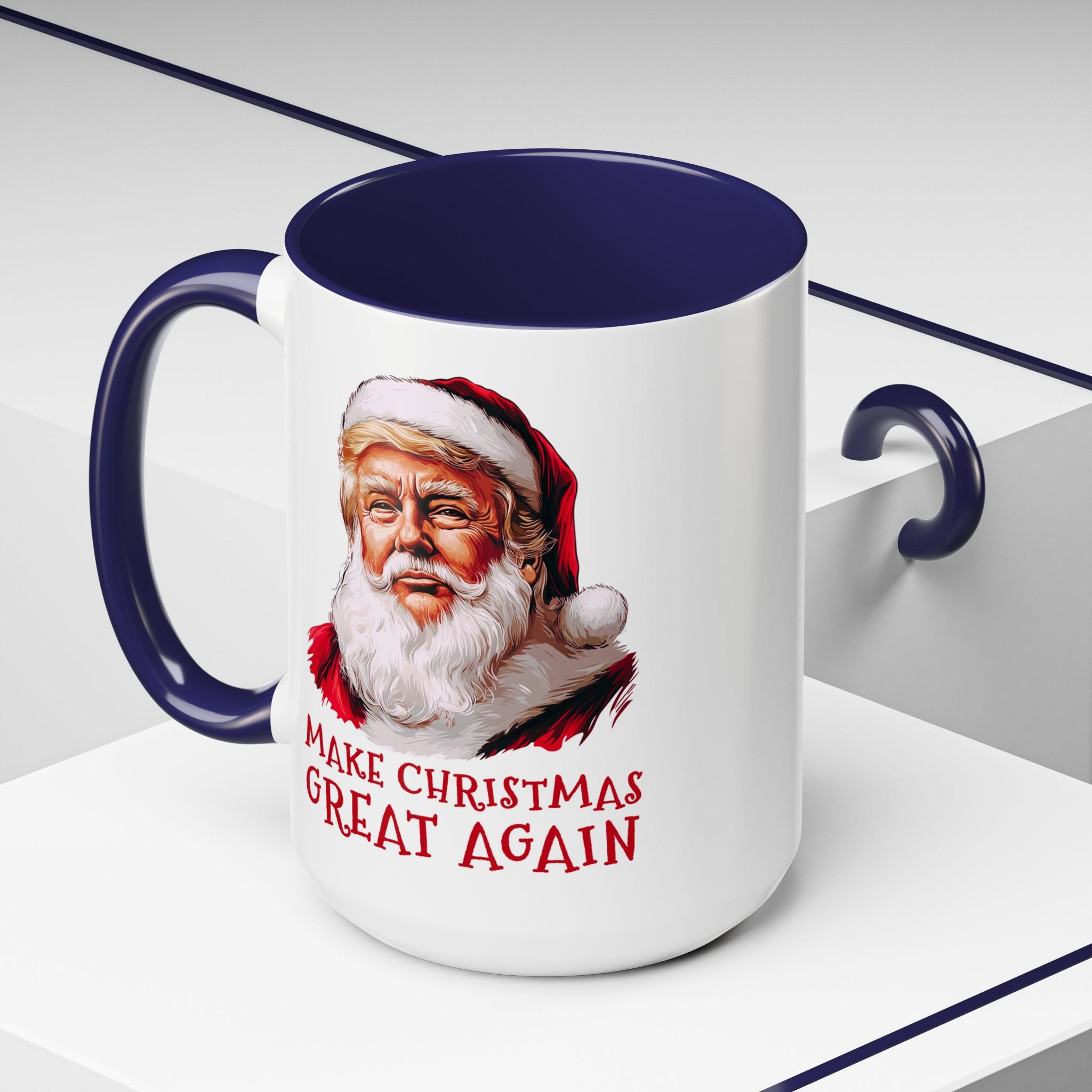 Make Christmas Great Again Mug | Accent Coffee Mug #Trump