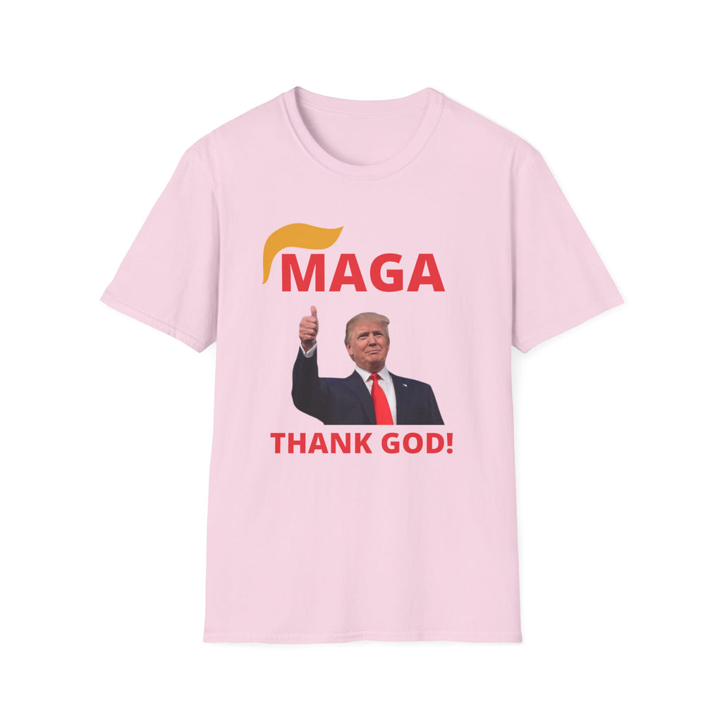 MAGA Thumbs-Up T-Shirt — "THANK GOD!" Political Statement Tee