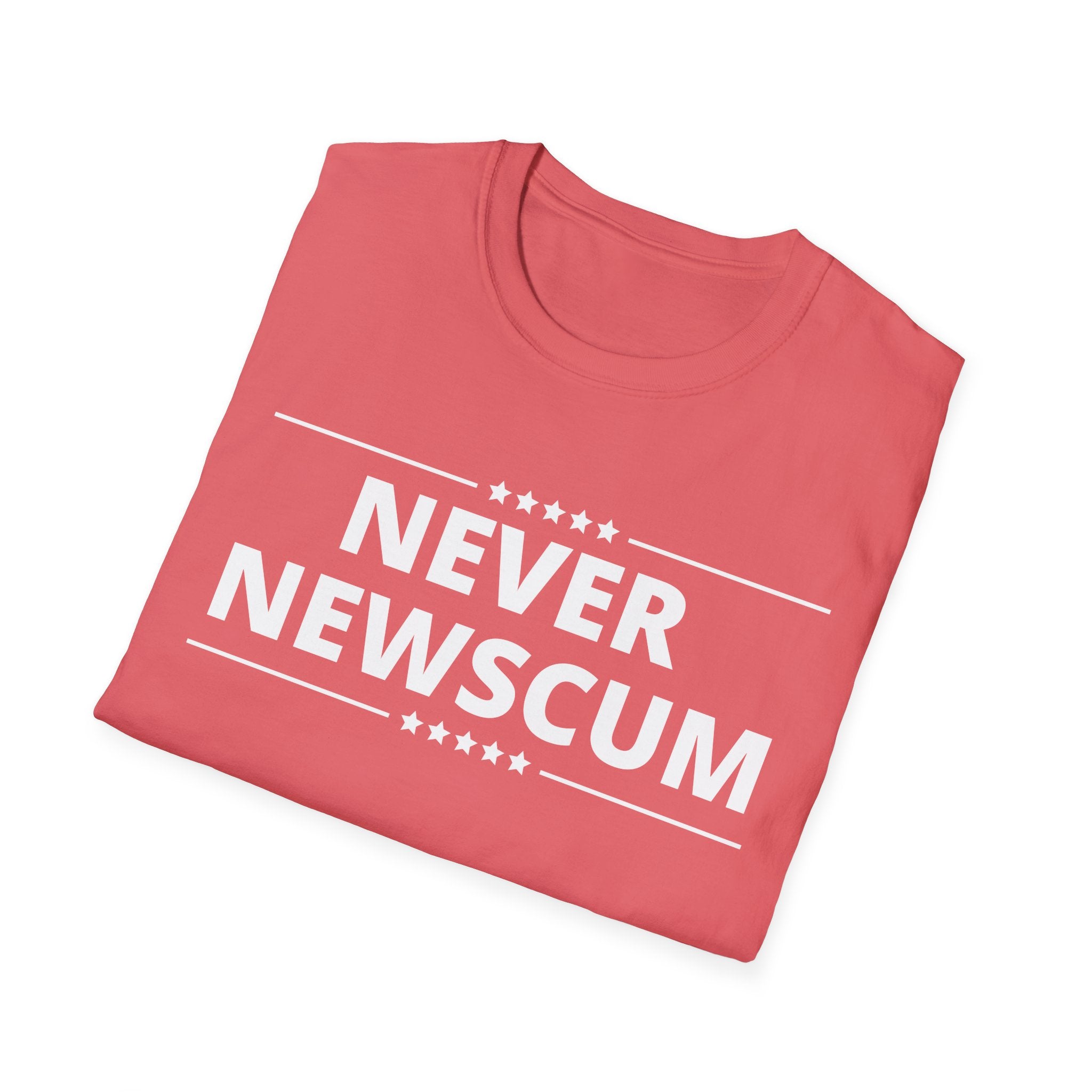 Never Newscum T-Shirt — Bold Political Statement Tee