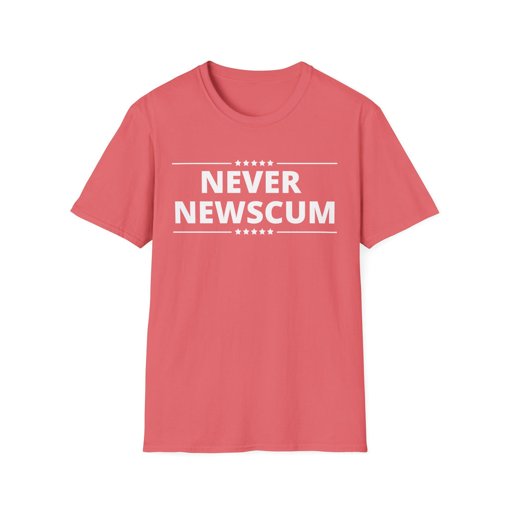 Never Newscum T-Shirt — Bold Political Statement Tee
