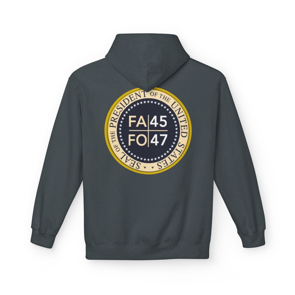 FA45 FO47 Trump Seal Hoodie | Political Satire Presidential Seal