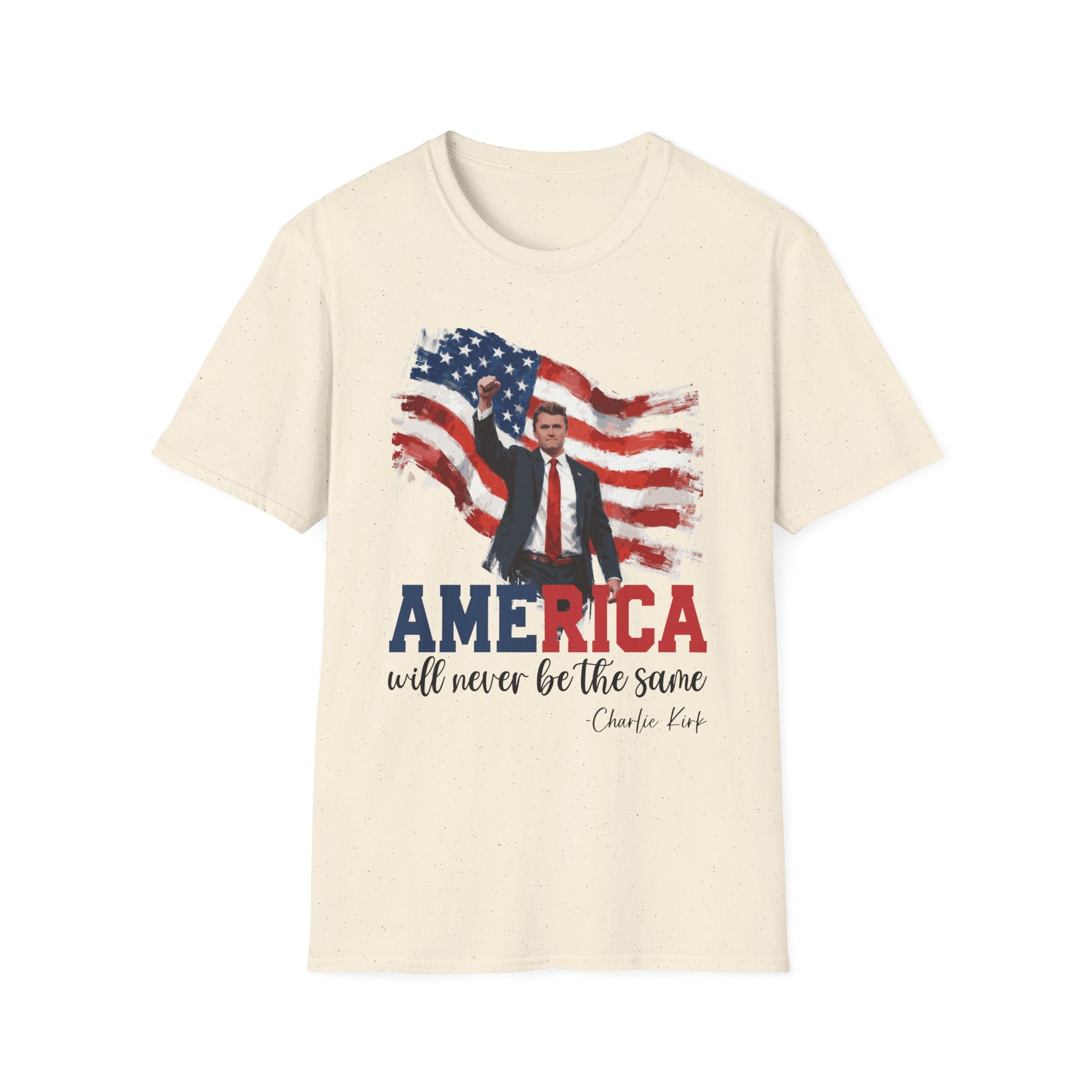 Charlie Kirk Patriotic T-Shirt - America Quote Tee, Fourth of July Shirt Independence Day Gift, Election Day Apparel, Mens Womans Boys Girls