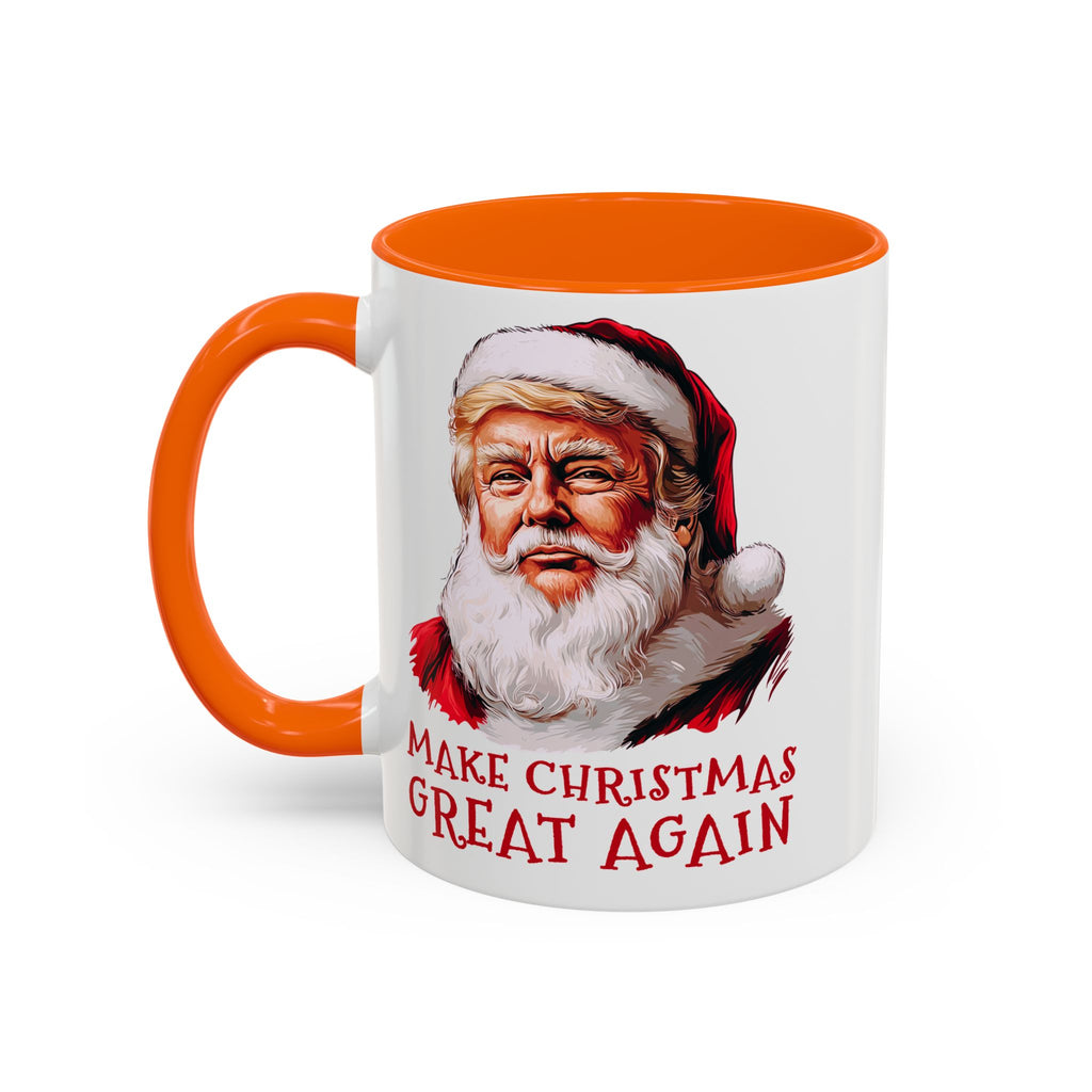 Make Christmas Great Again Mug | Accent Coffee Mug #Trump