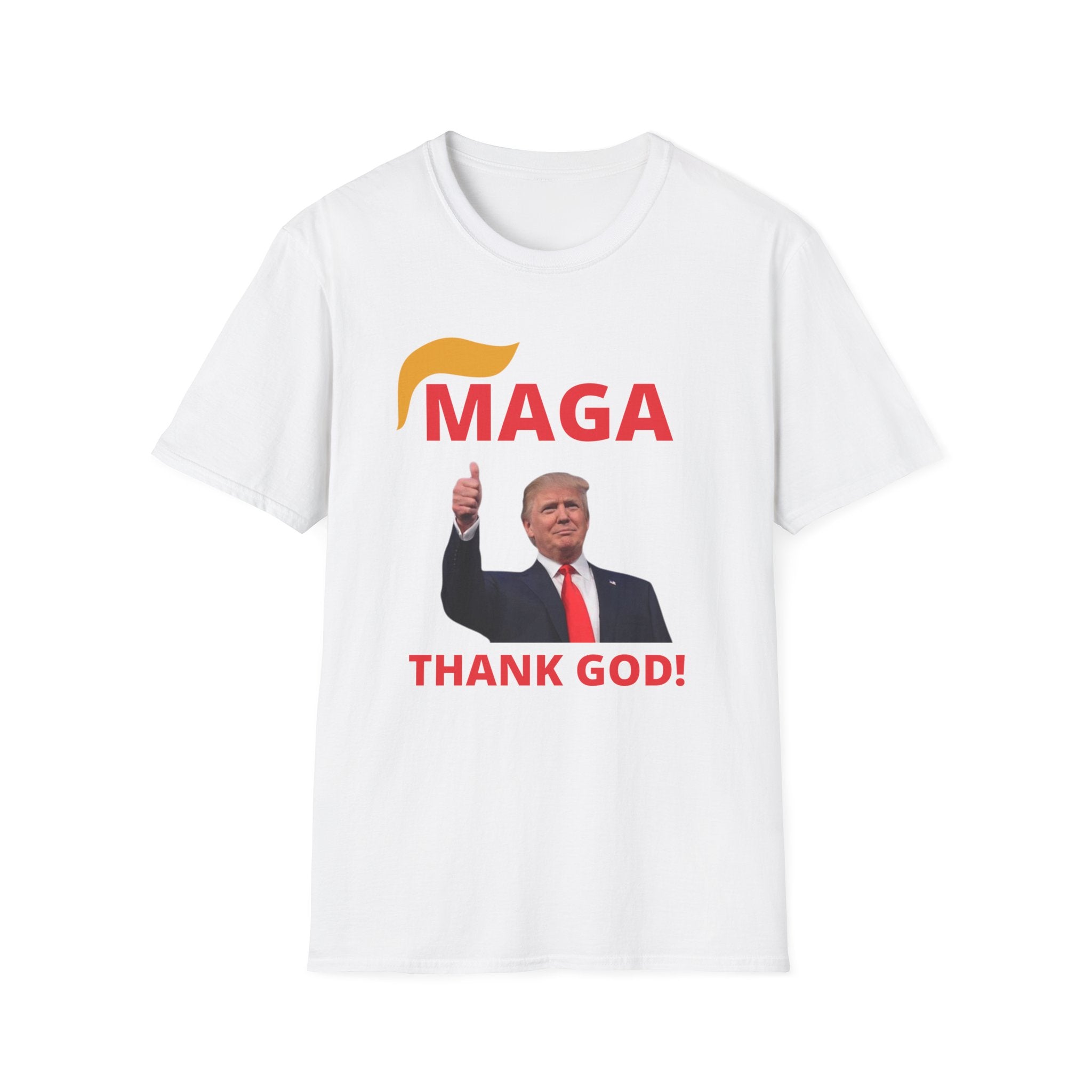 MAGA Thumbs-Up T-Shirt — "THANK GOD!" Political Statement Tee