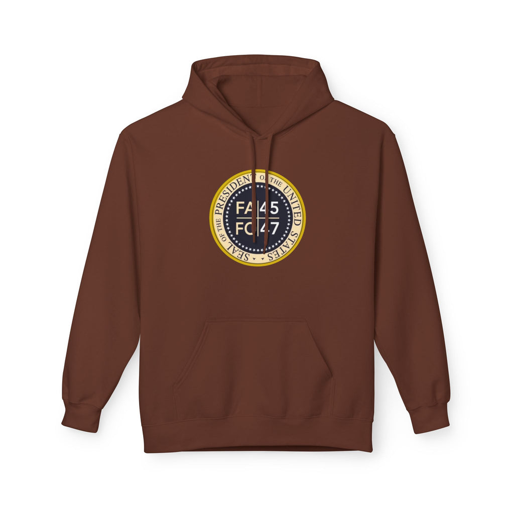 FA45 FO47 Trump Seal Hoodie | Political Satire Presidential Seal