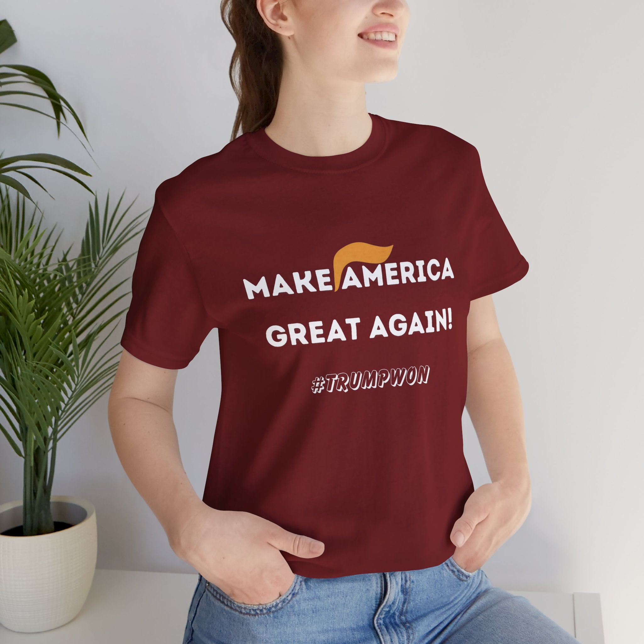 Make America Great Again T-Shirt — Retro Hair Icon Political Tee