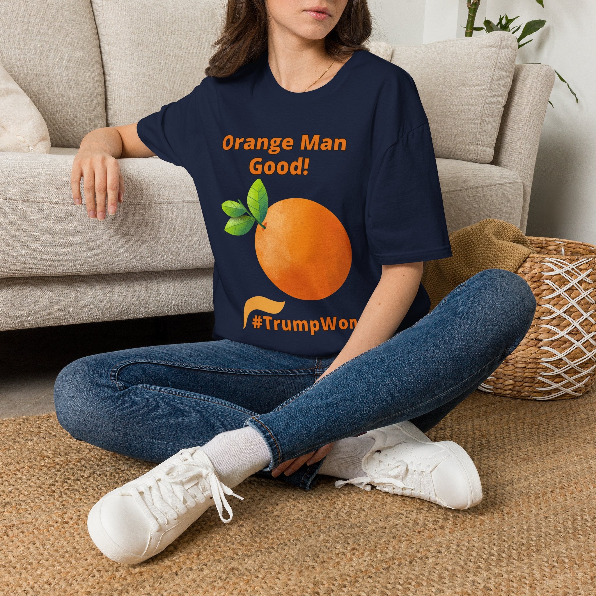 Orange Man Good Softstyle T-Shirt, Trump 2020 Tee, Unisex Shirt, Mens Womens DJT Gift, #TrumpWon