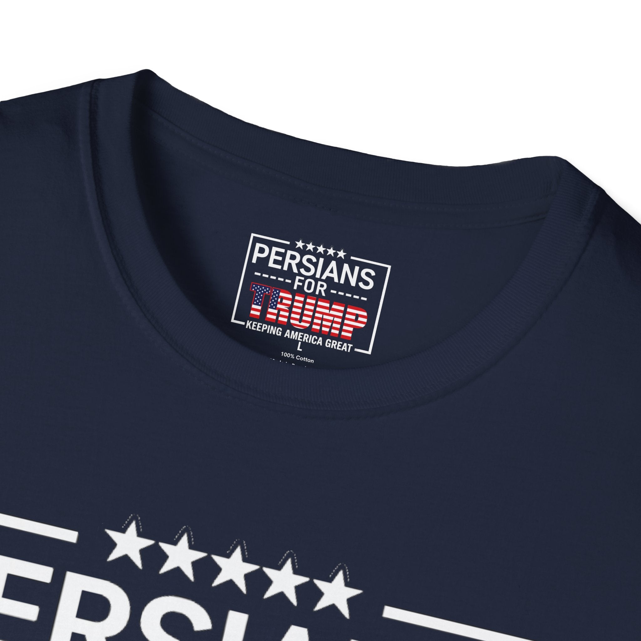 Persians for Trump T-Shirt — Patriotic American Flag Design #Iran #Persia #Trump